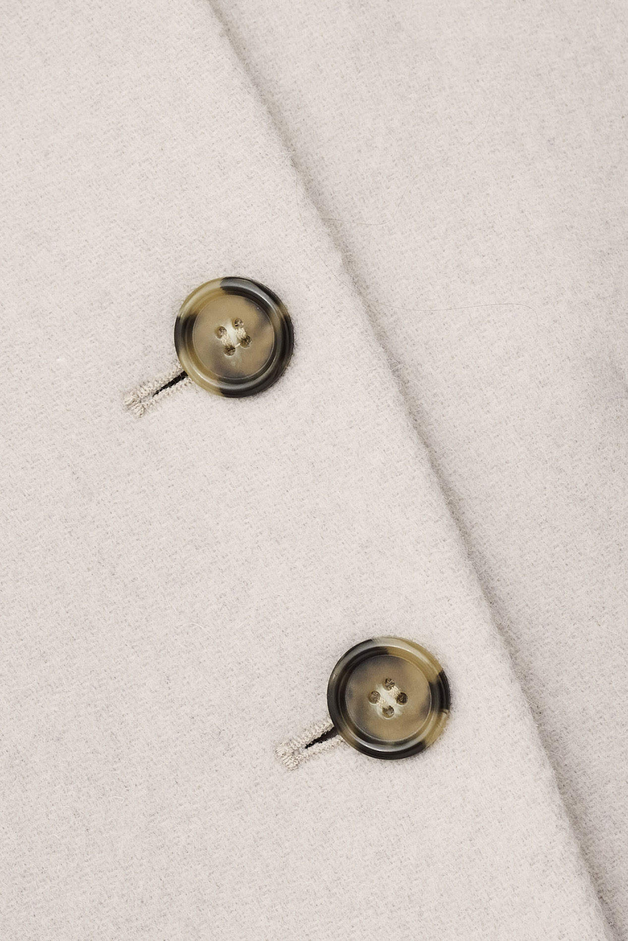 Veste droite en laine mélangée BA&SH Beige