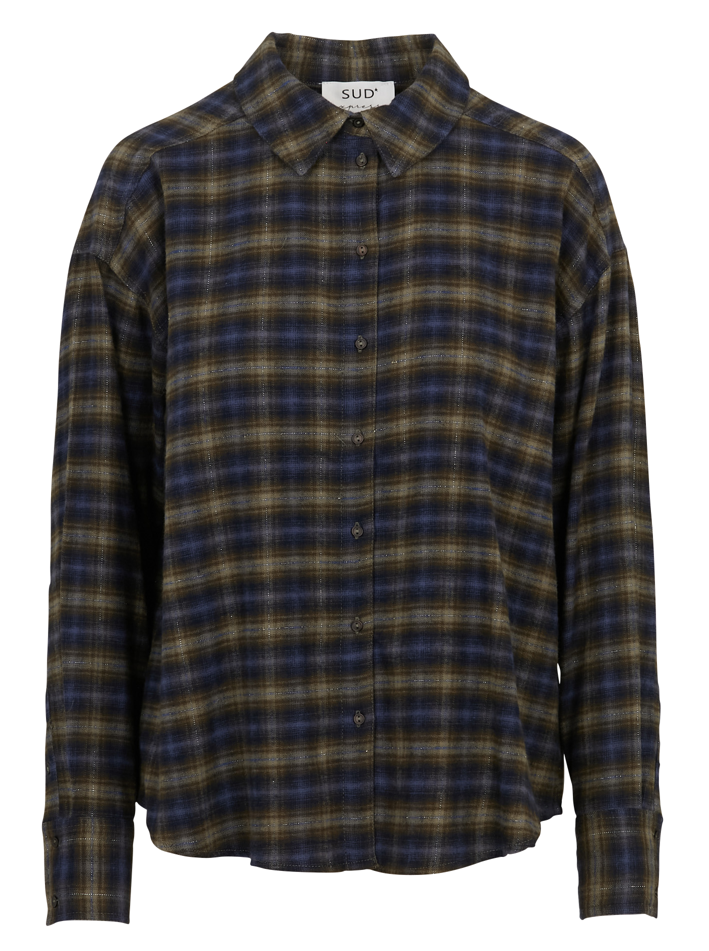 Chemise col classique en coton SUD EXPRESS Vert