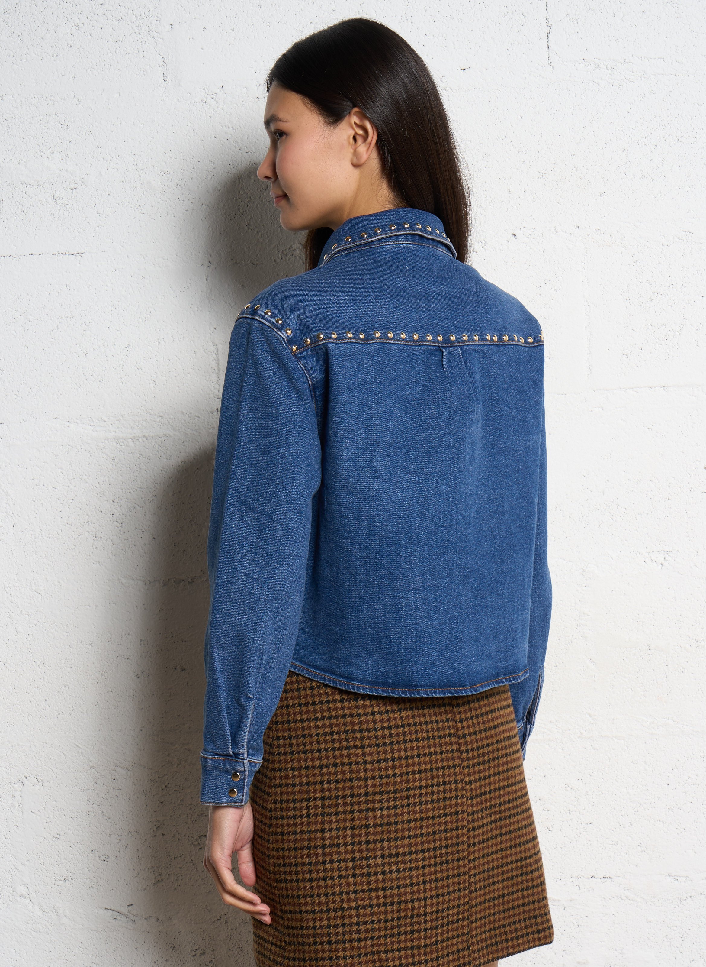 Surchemise droite col classique en coton LA PETITE ETOILE Jean brut