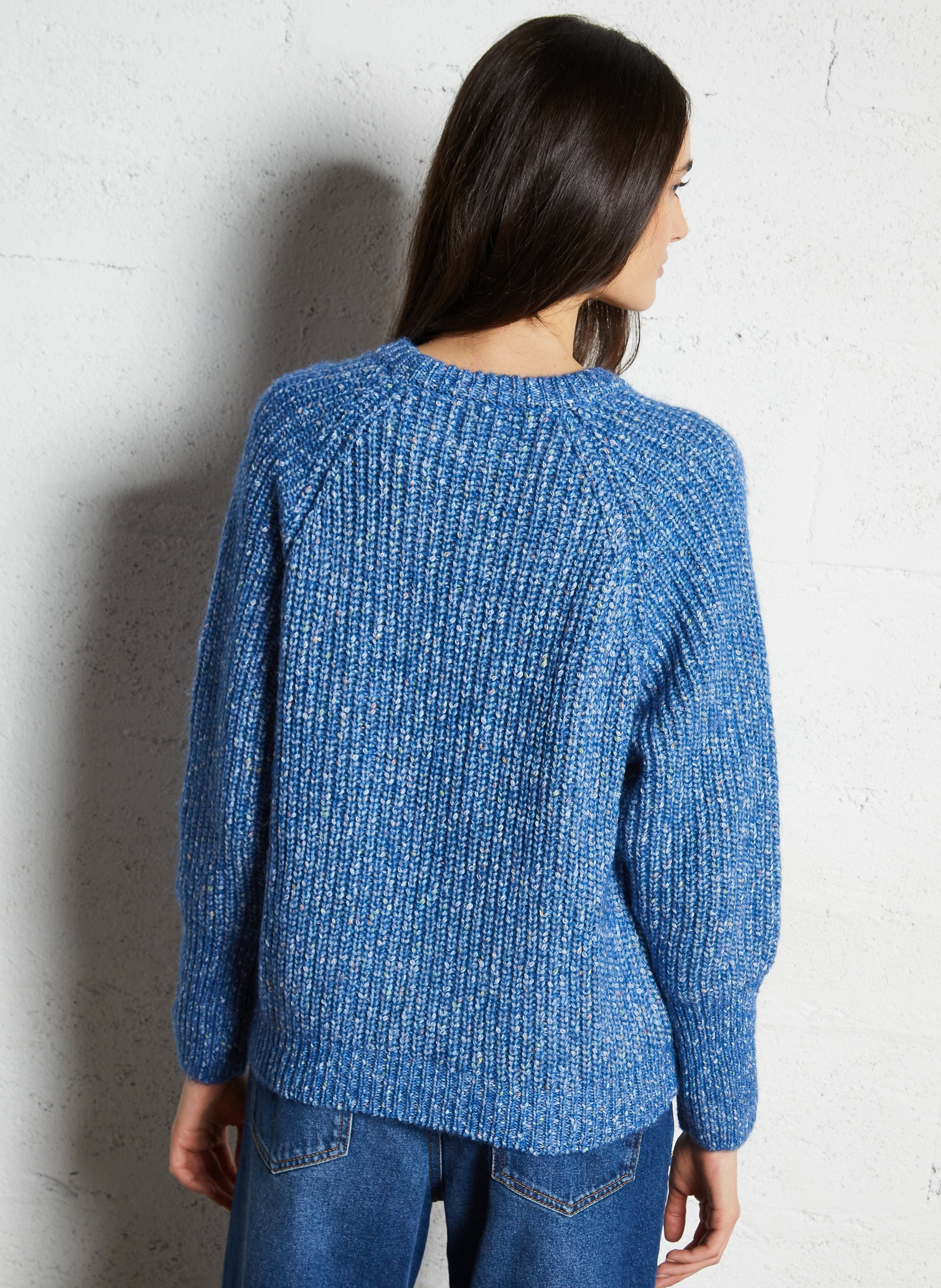 Pull col rond  MAISON 123 Bleu