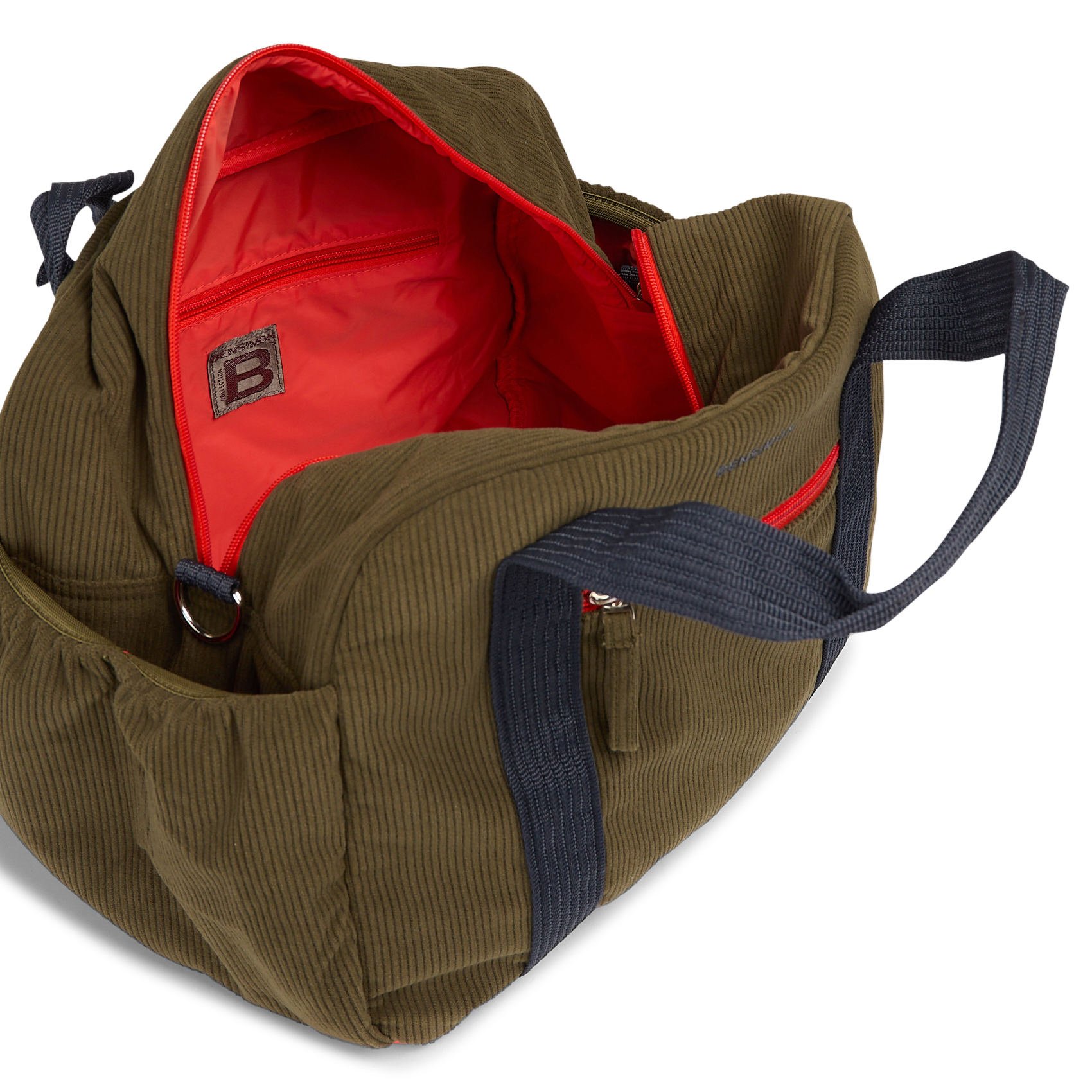 Sac bandoulière côtelé BENSIMON Kaki