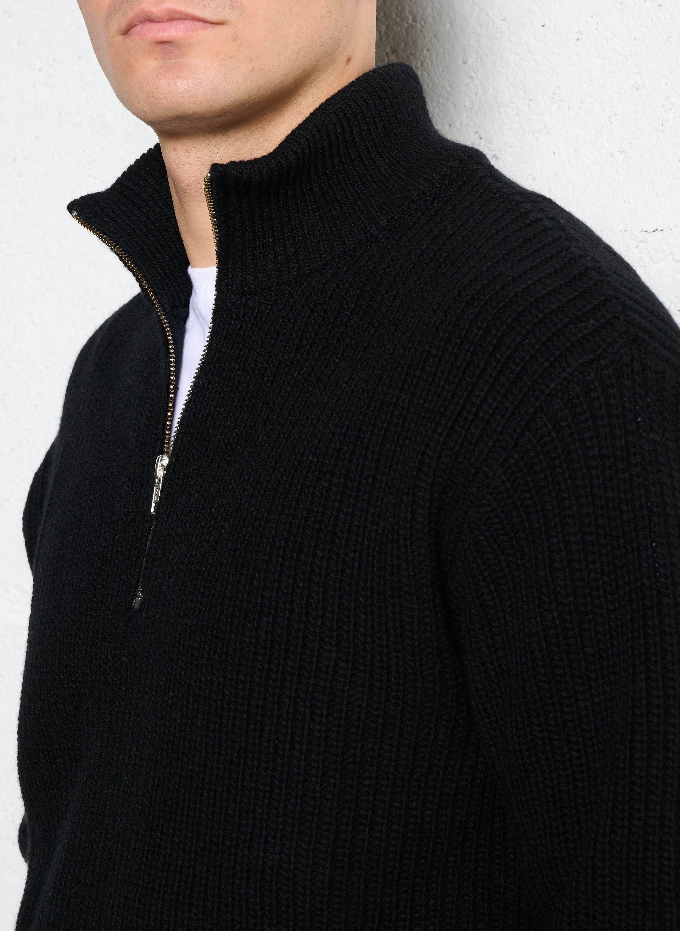 Troyer aus Wolle COLORFUL STANDARD Schwarz