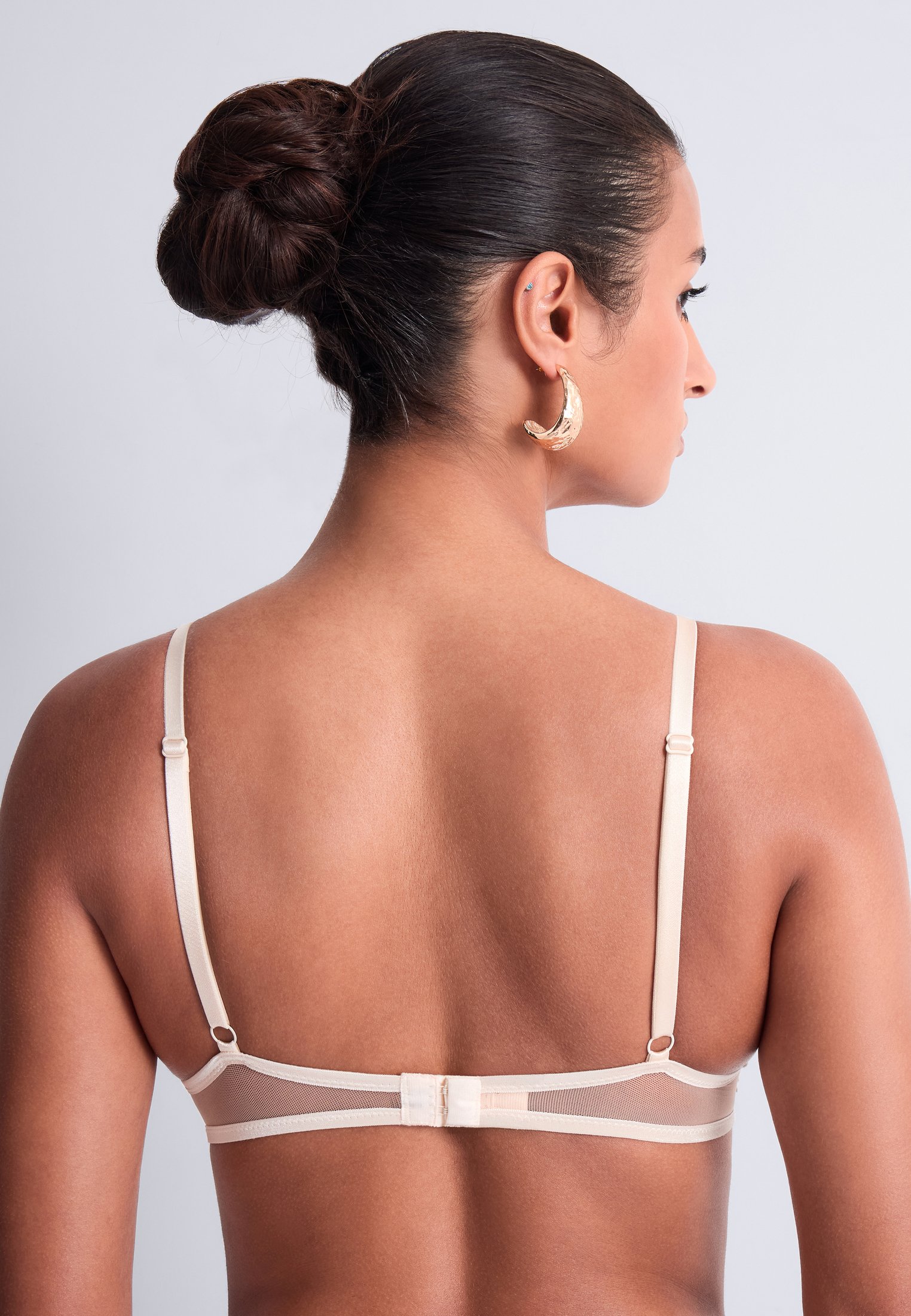 Architecture underwired triangle bra AUBADE Beige