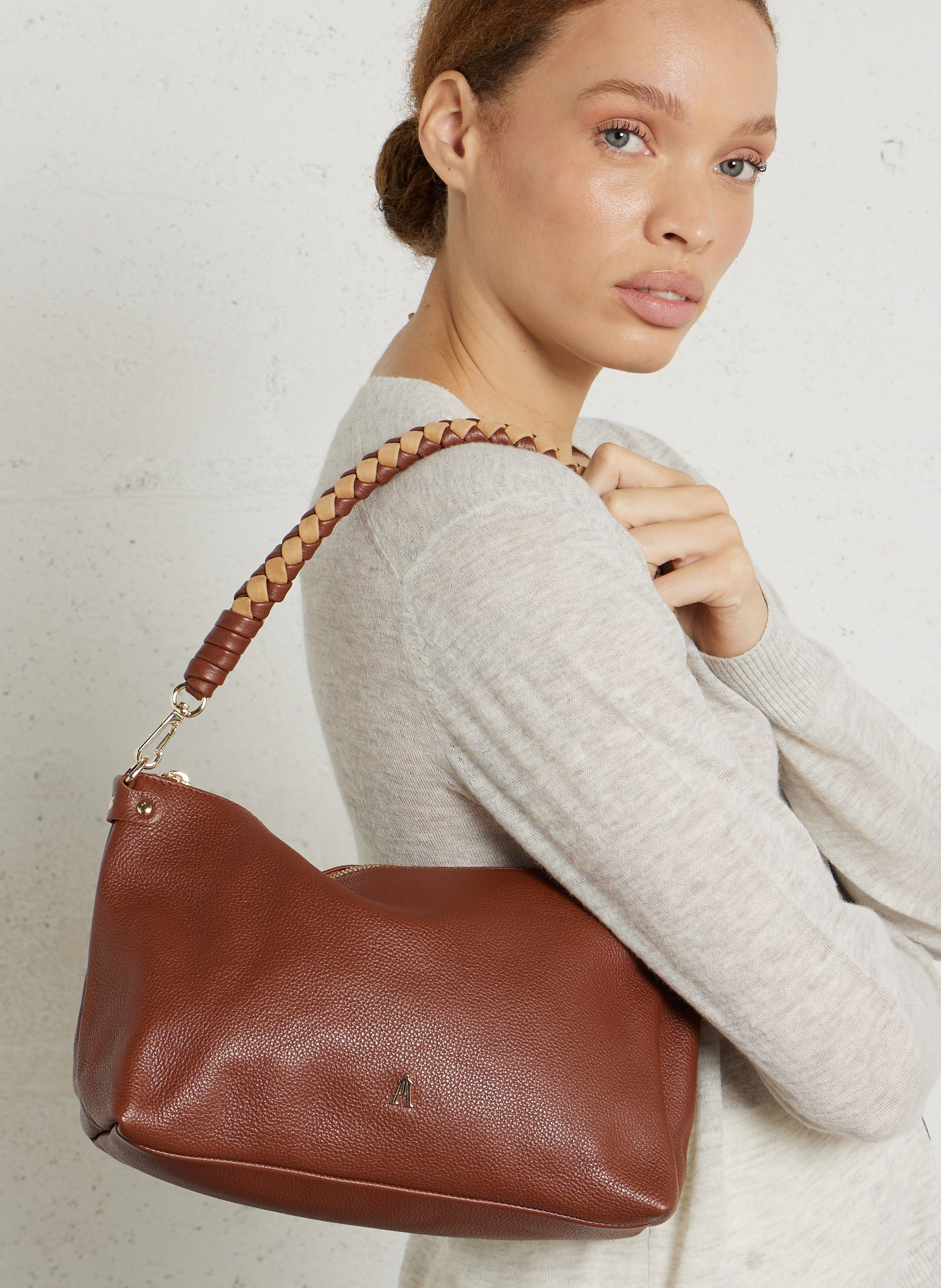 Sac à main en cuir CRAIE STUDIO Marron