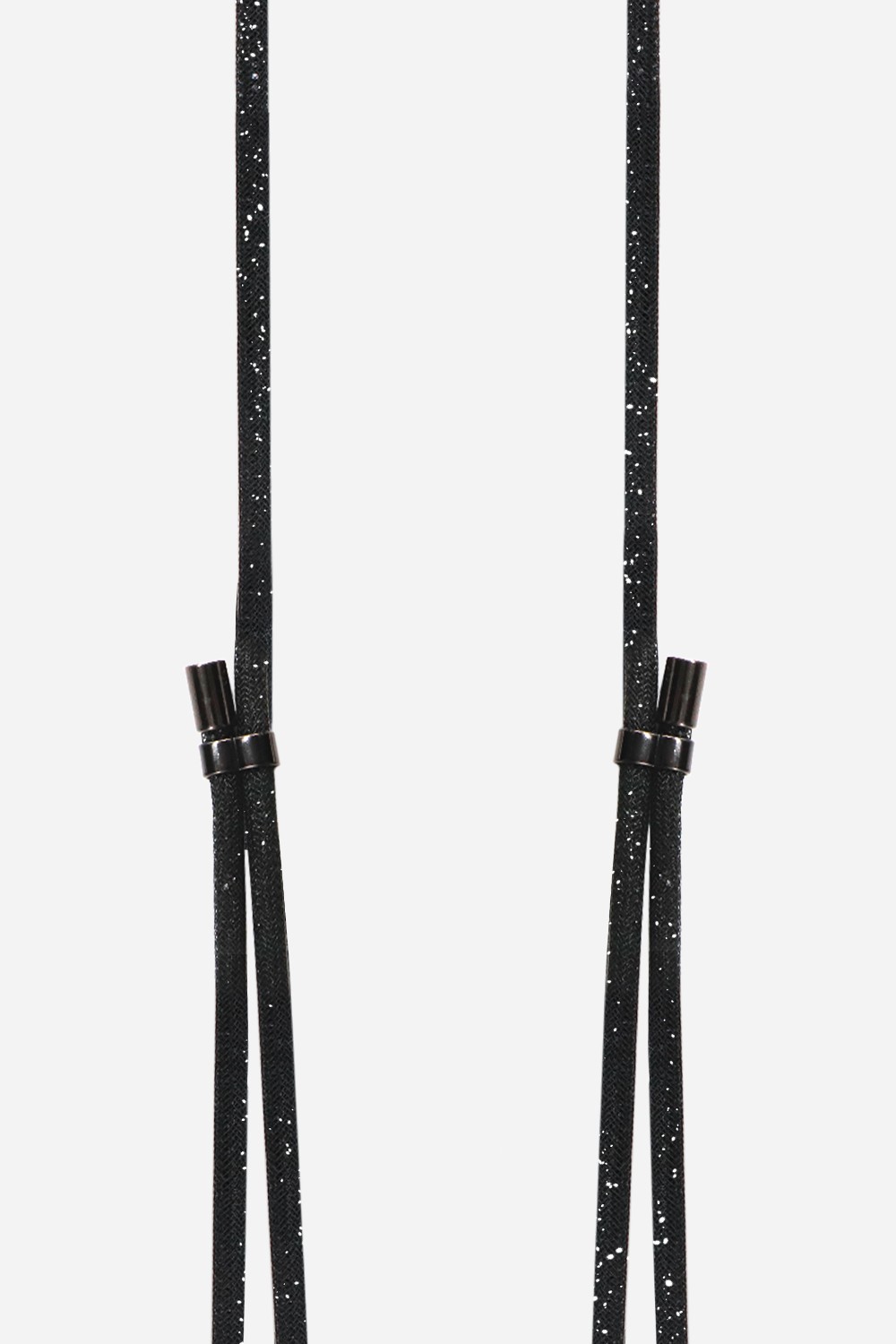 Phone cord in rhinestones LA COQUE FRANCAISE Black