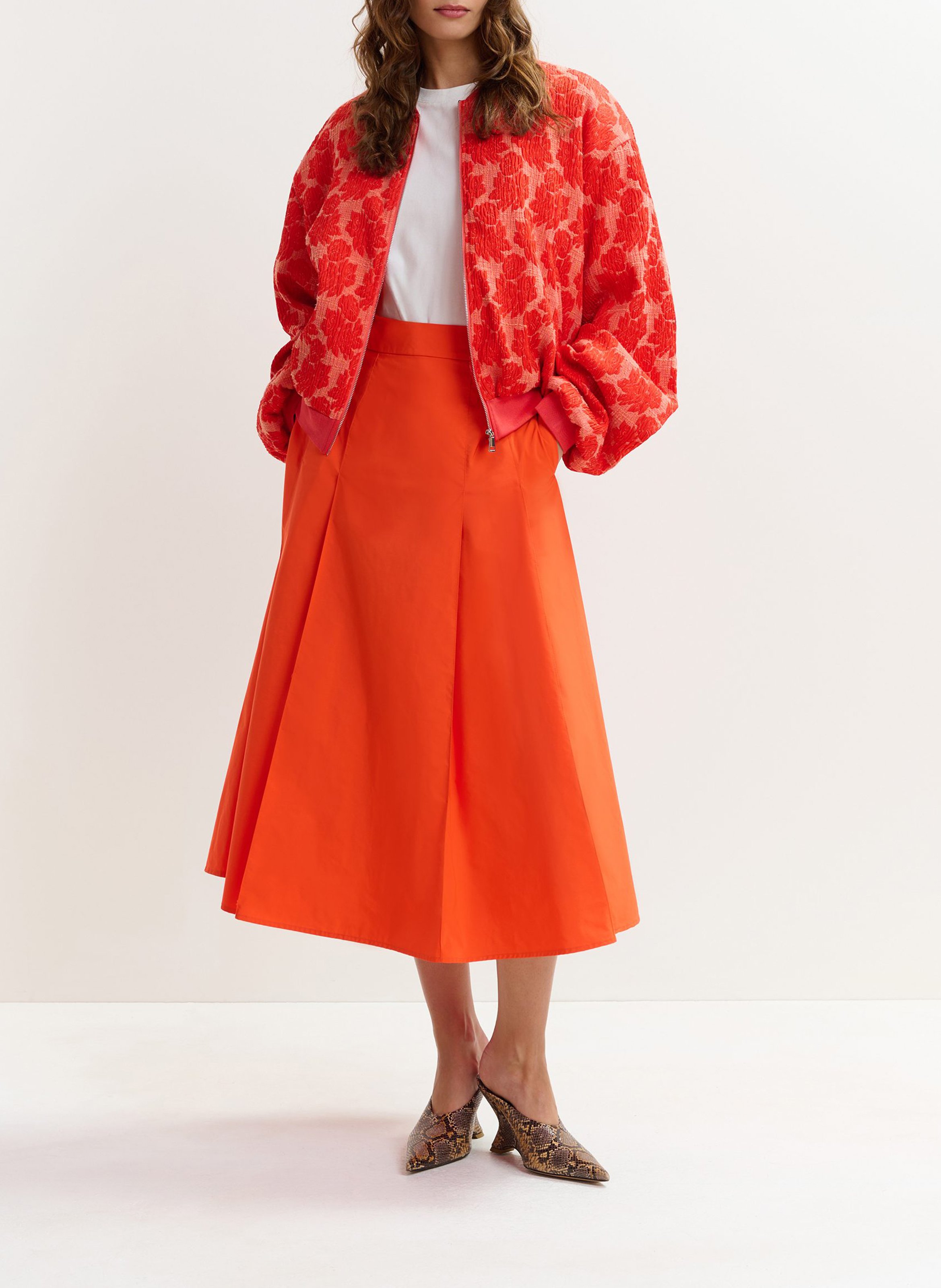 Jupe midi trapèze ESSENTIEL ANTWERP Violet