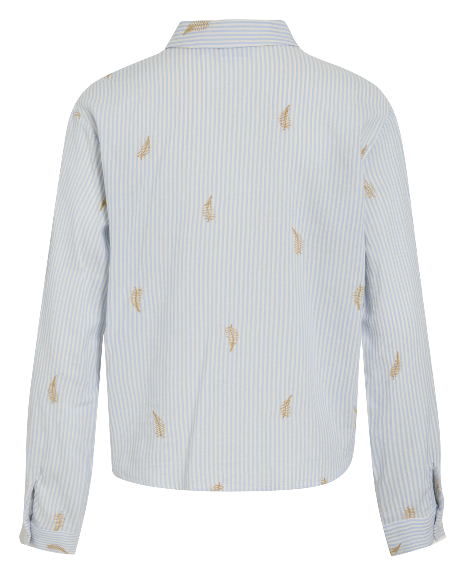 Chemise droite en coton mélangé VILA Gris