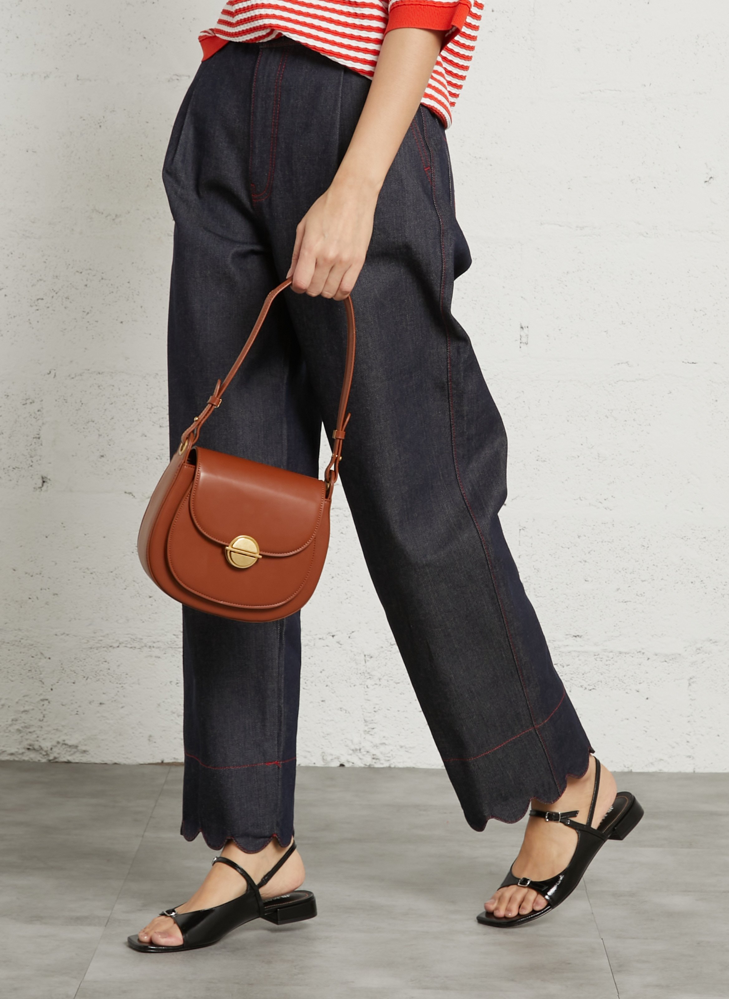 Brieftasche aus Leder AU PRINTEMPS PARIS Braun