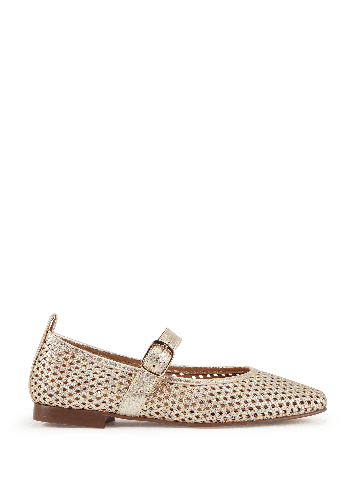 Doorgestikte suède leren ballerina's SAISON 1865