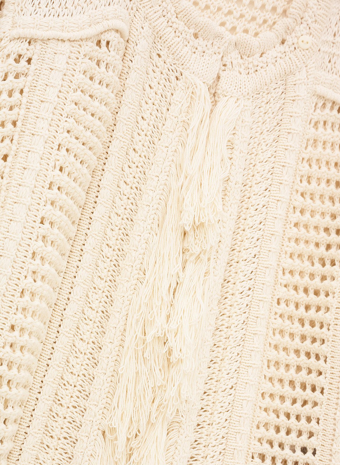 Gilet en crochet col rond BA&SH Beige