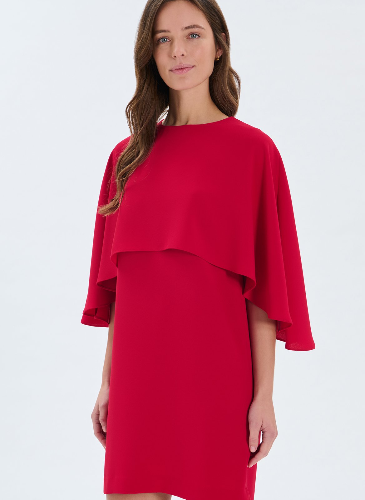Robe courte droite  ZAPA Rouge
