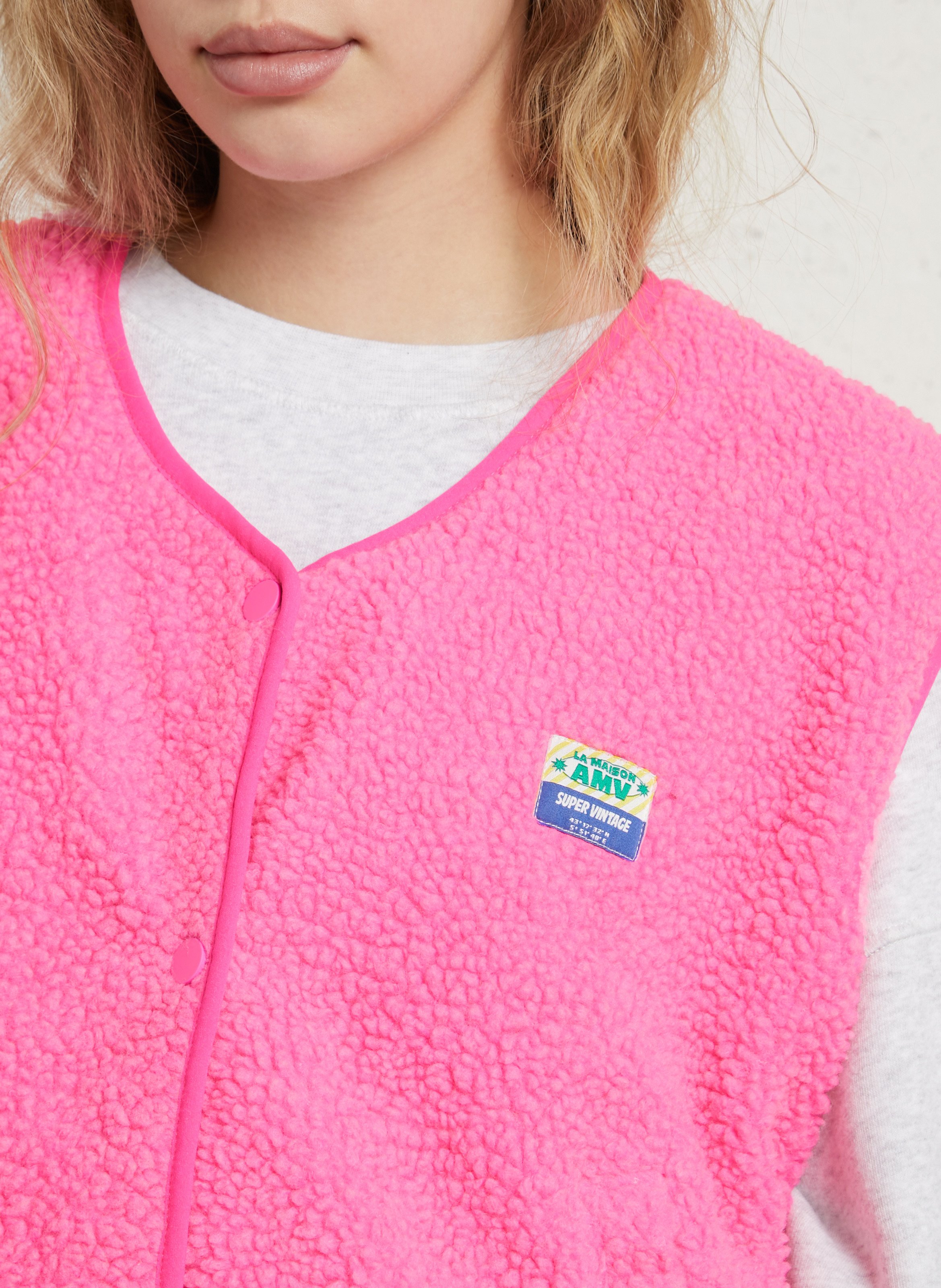 Weste aus Sweatstoff mit Rundhalskragen AMERICAN VINTAGE Rosa