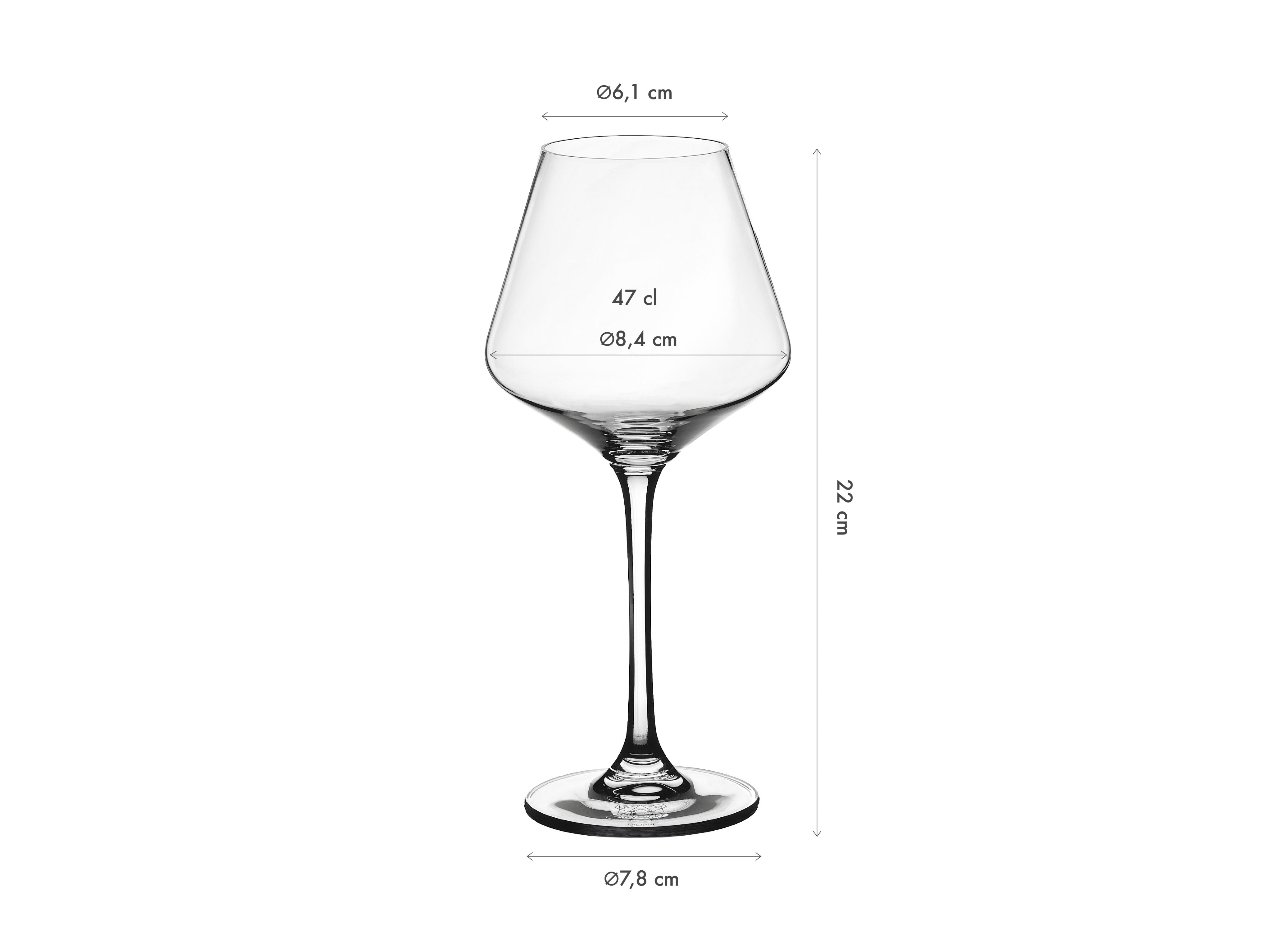Verre à pied 47cl lagom - 6 pièces BJORN Transparent