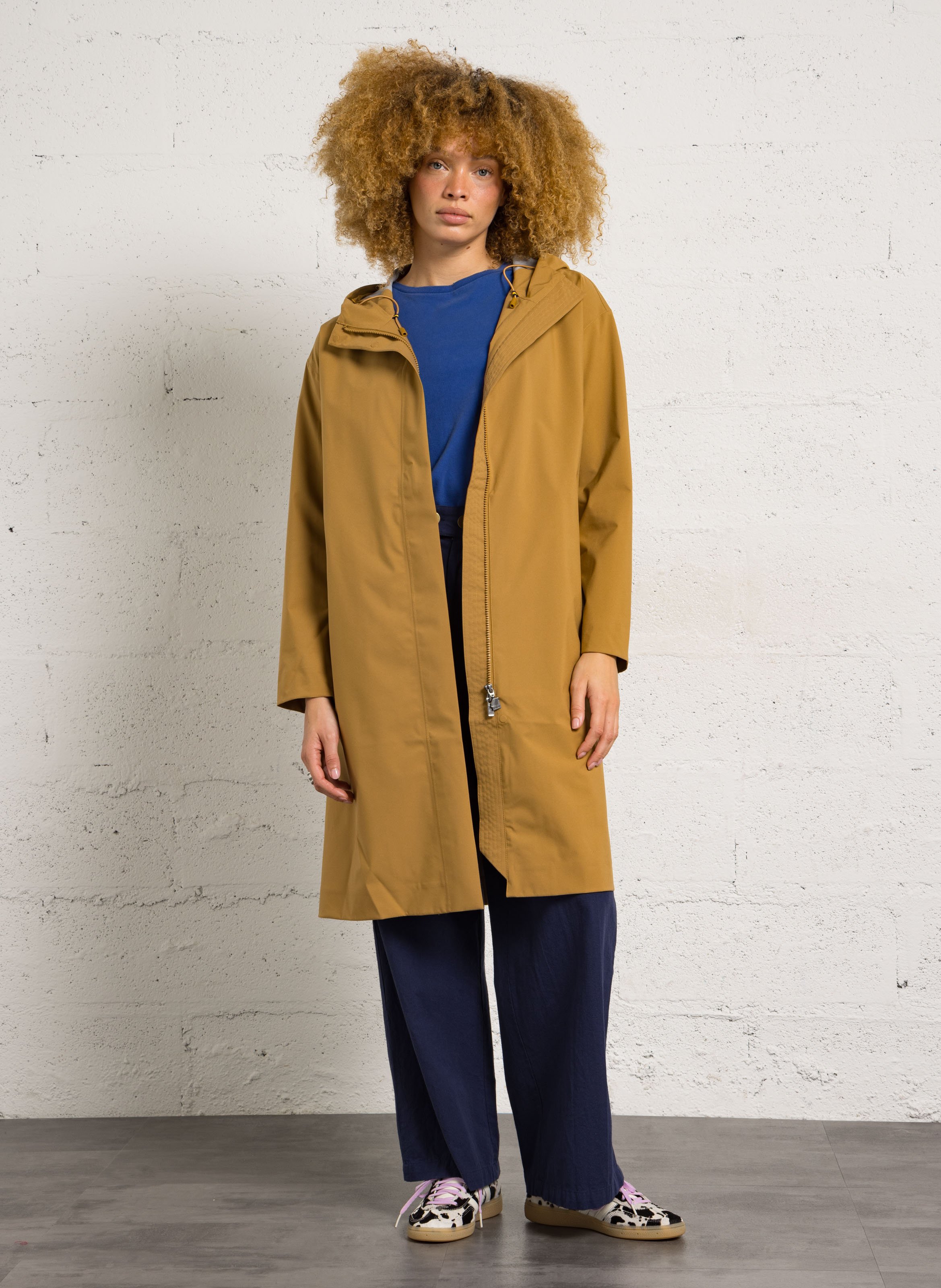 Parka à capuche K-WAY Marron