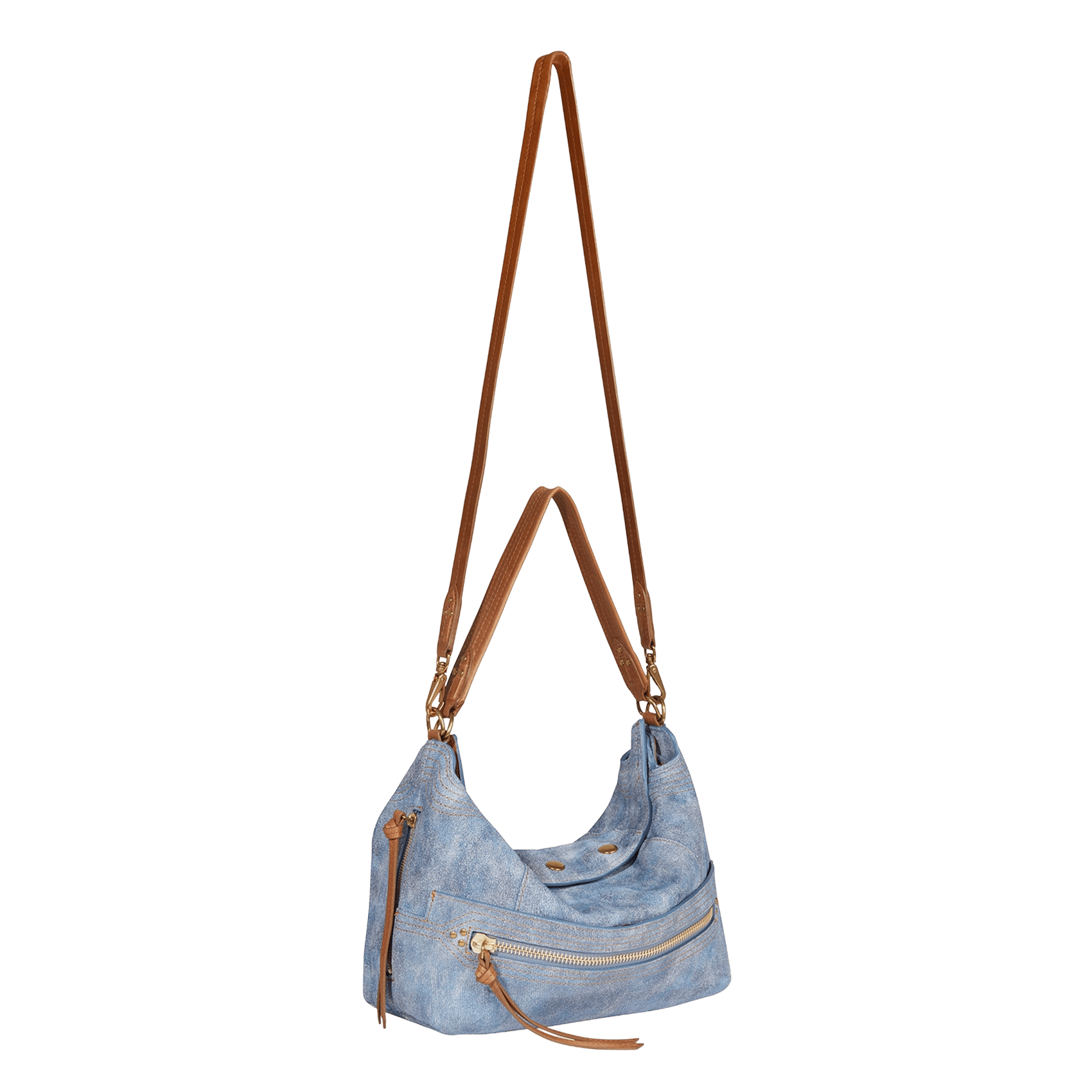 Suede shopper Blue