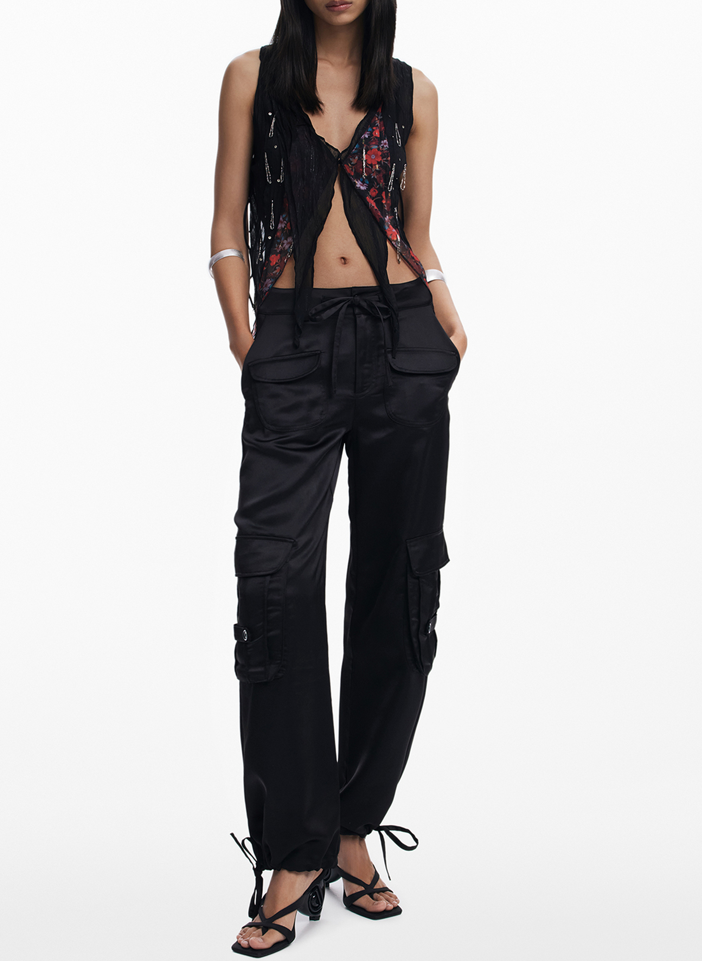 Cargo pants DESIGUAL Black