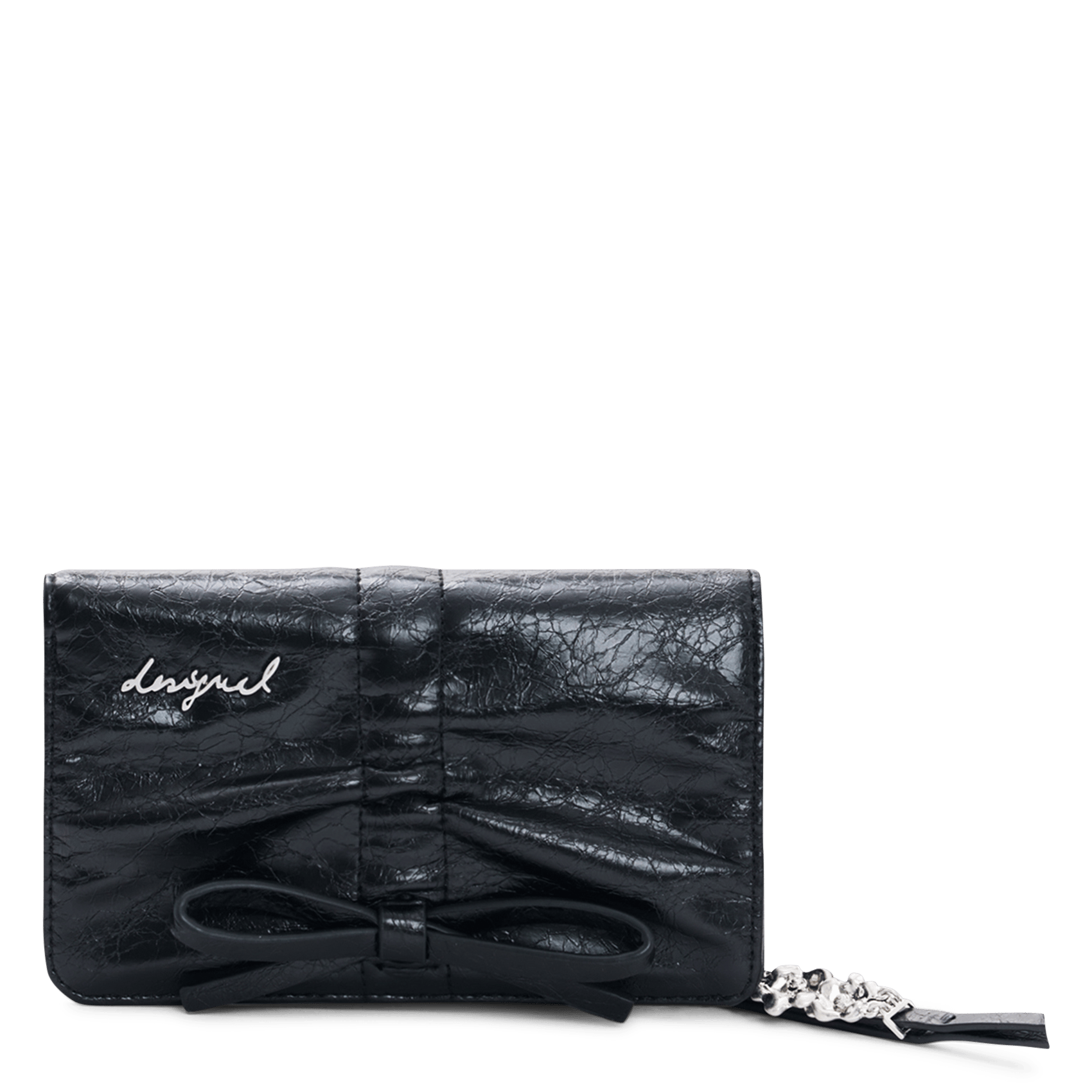 Shiny coin purse DESIGUAL Black