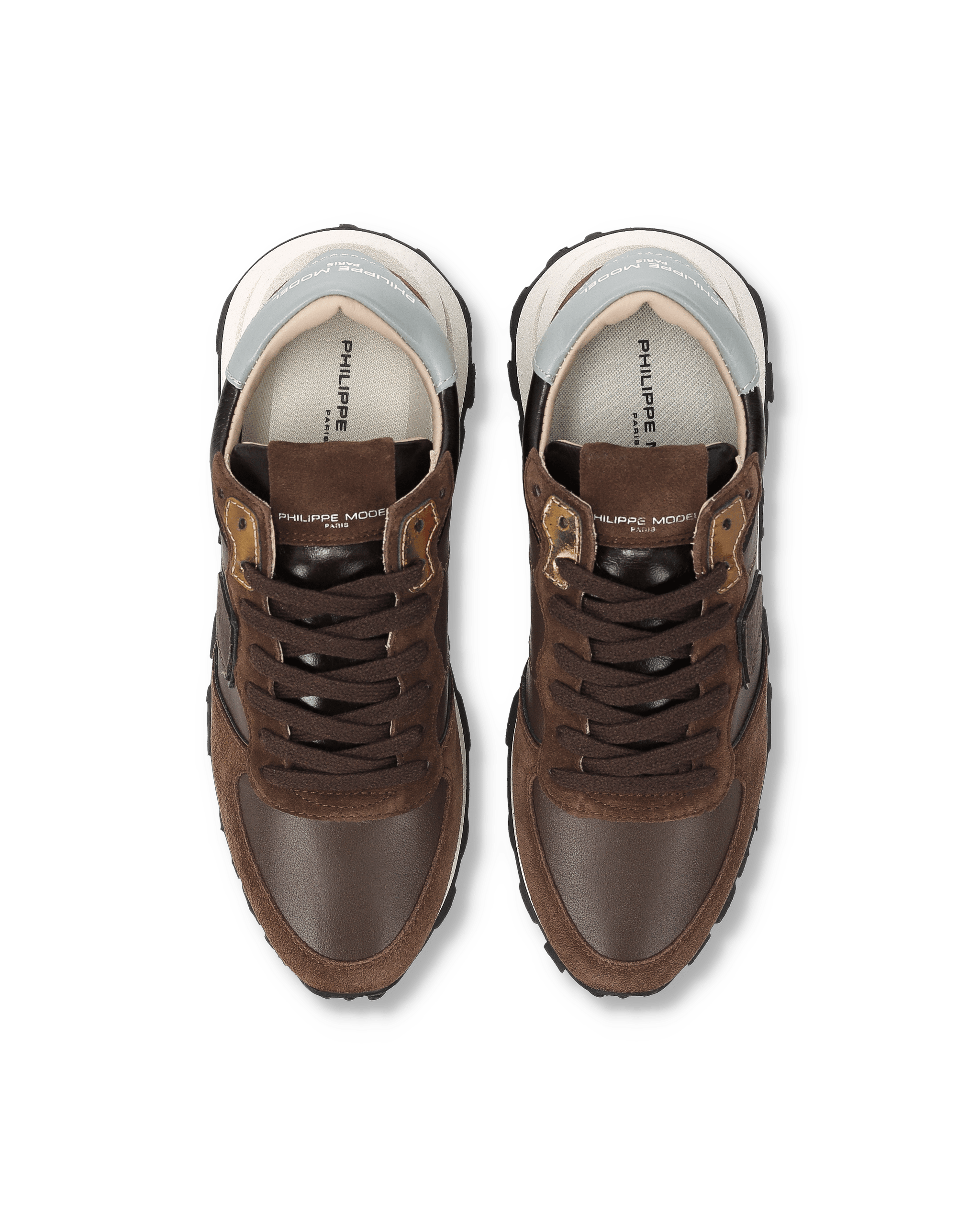 High-top running sneakers PHILIPPE MODEL Brown