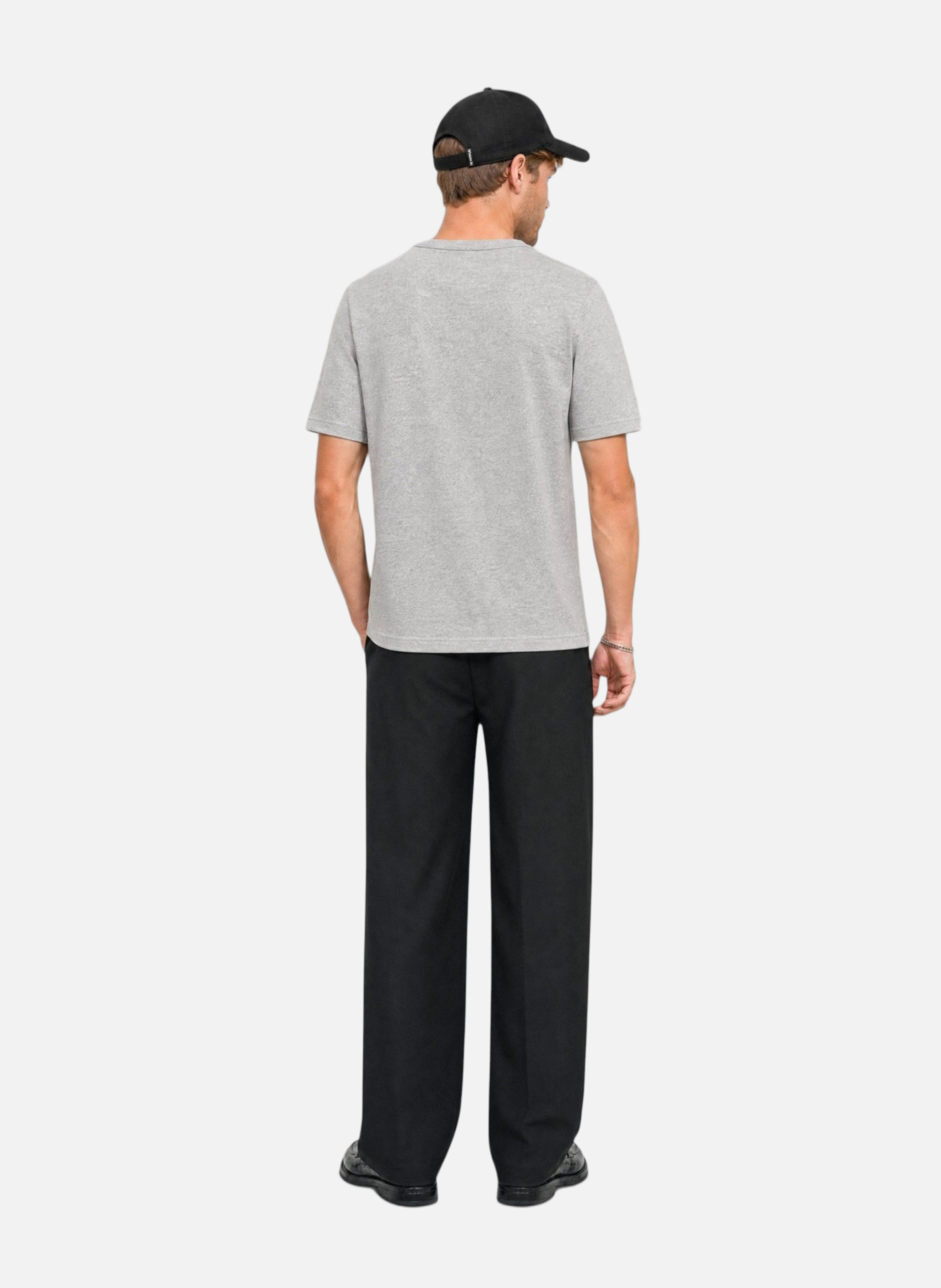 Round neck T-shirt with a loose fit | Grey THE KOOPLES Men