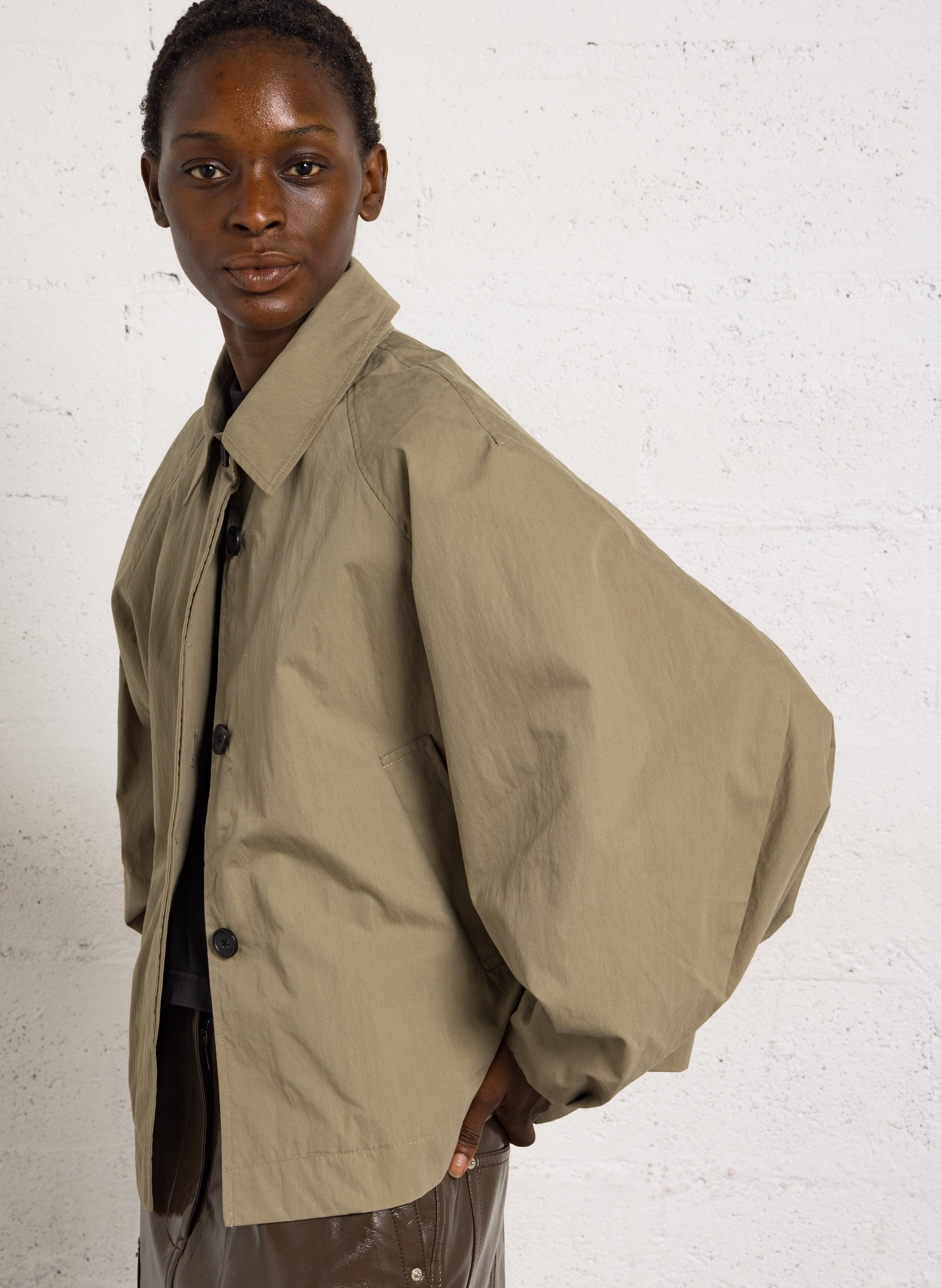 Veste col classique en coton mélangé BELLEROSE