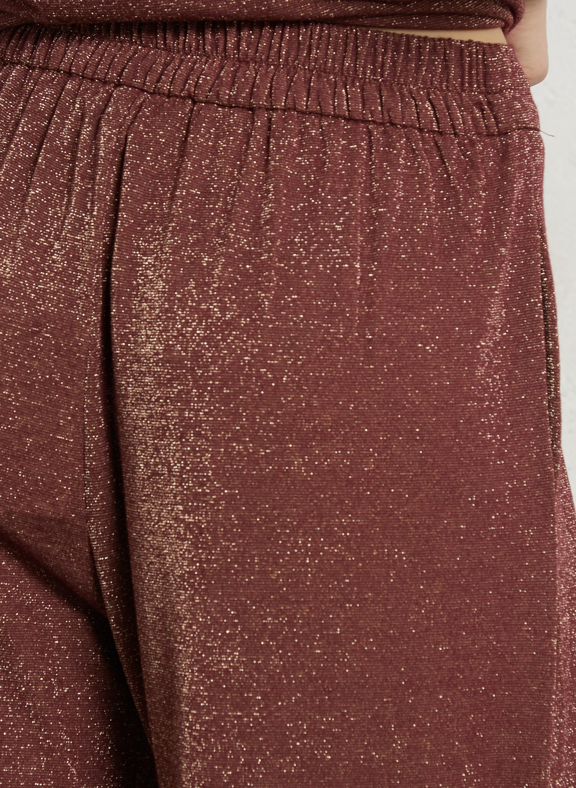 High-waisted wide-leg pants MOMONI Brown