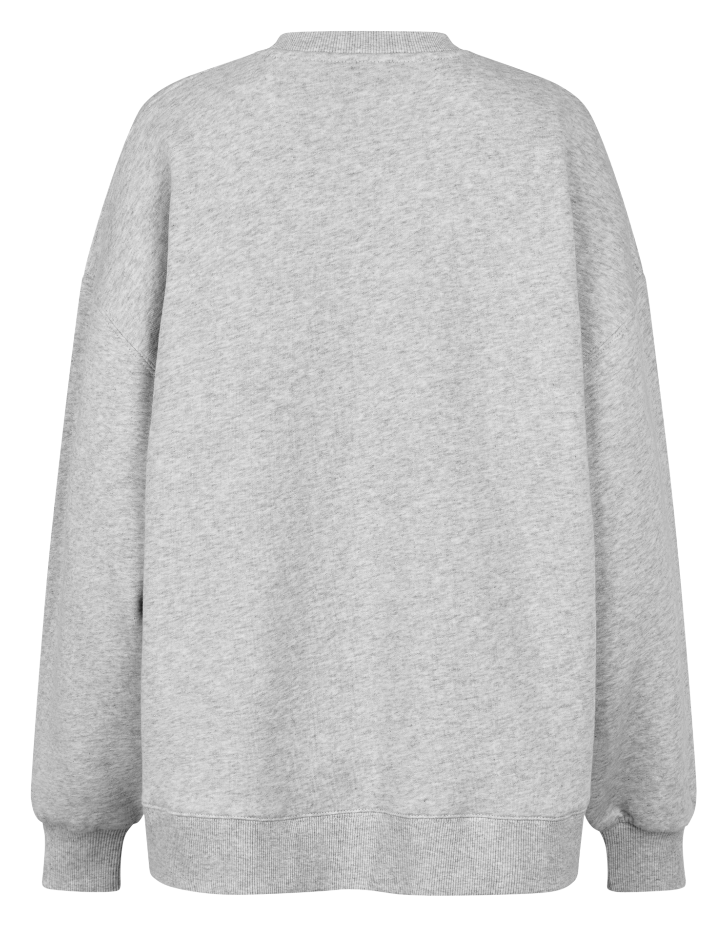 Oversized round neck embroidered sweatshirt ROTATE Grey