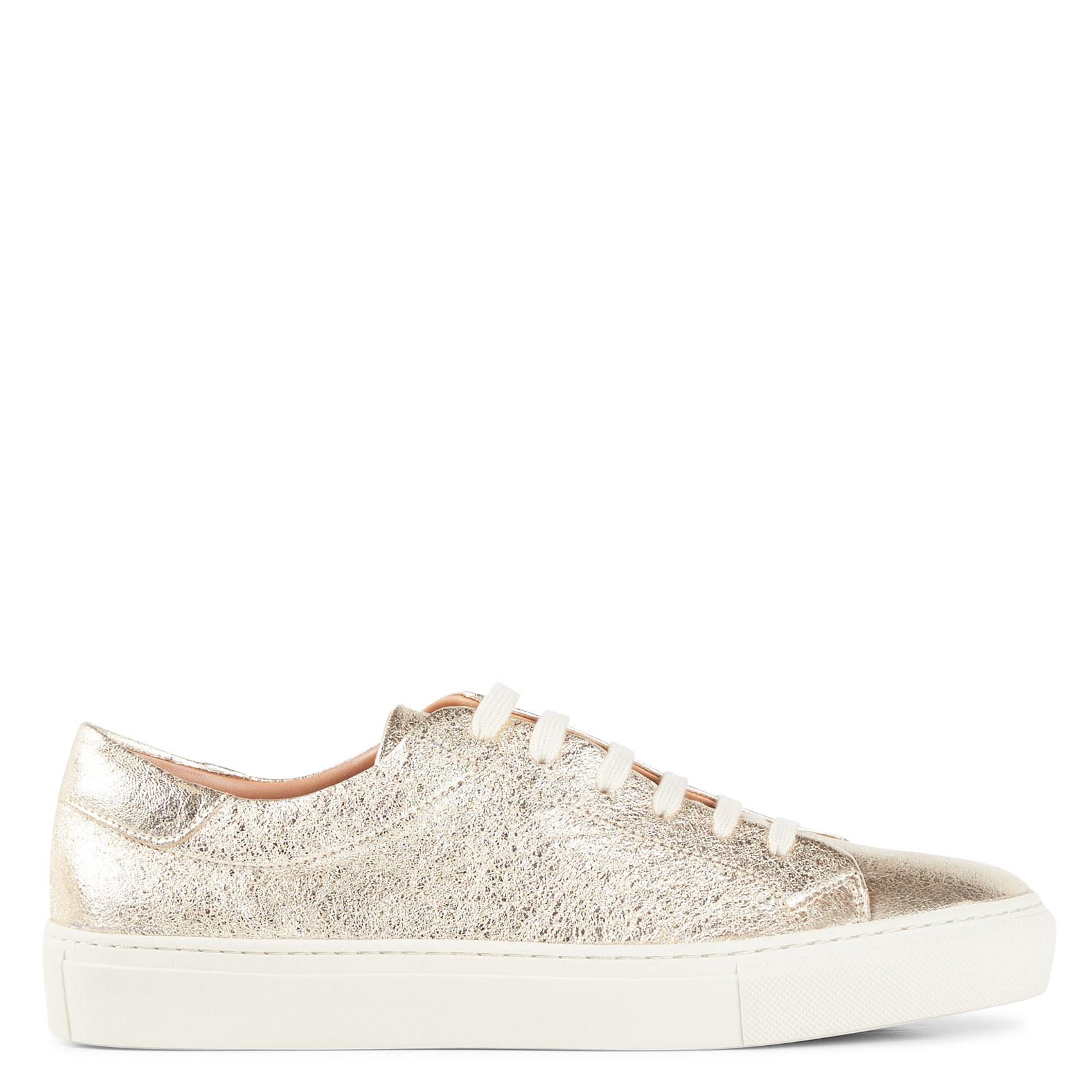 Baskets basses en cuir métallisé MELLOW YELLOW Doré