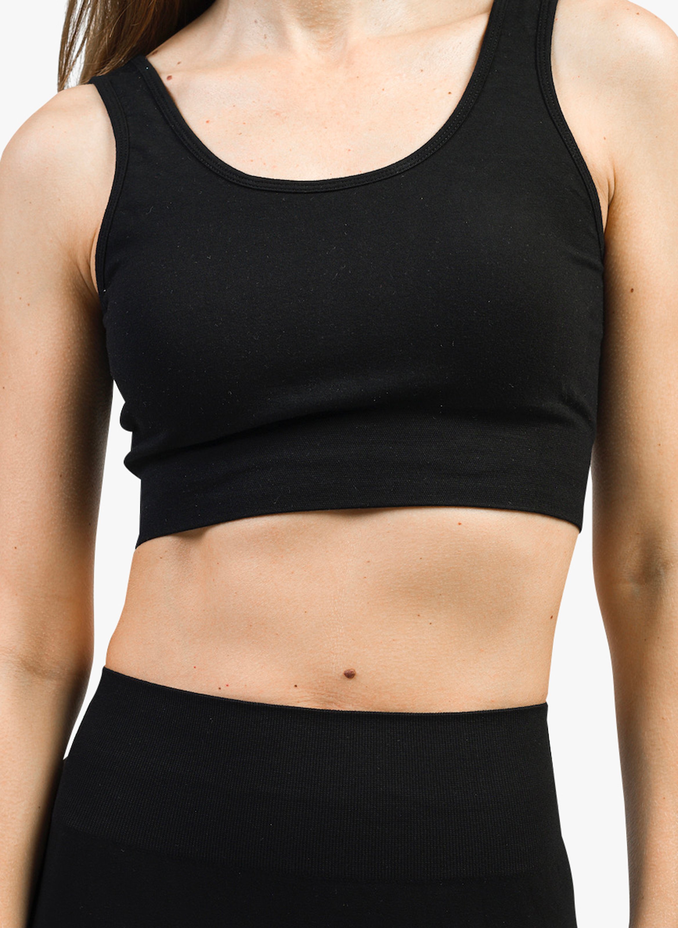 Bustier aus Bambus YOGA SEARCHER Schwarz