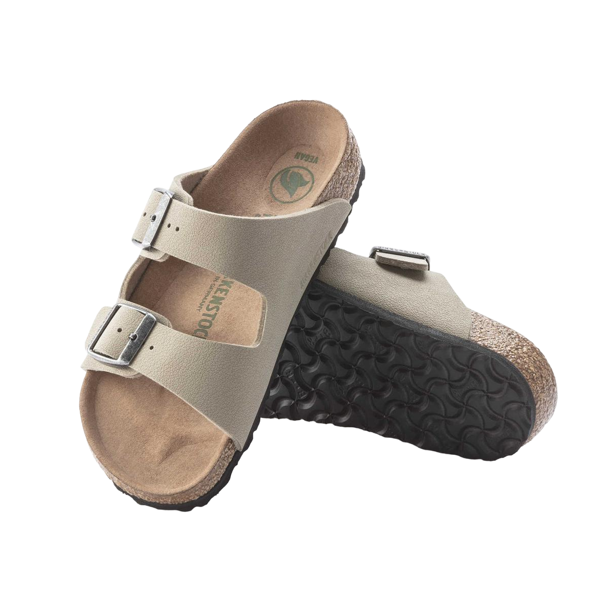 Faux leather sandals BIRKENSTOCK Brown