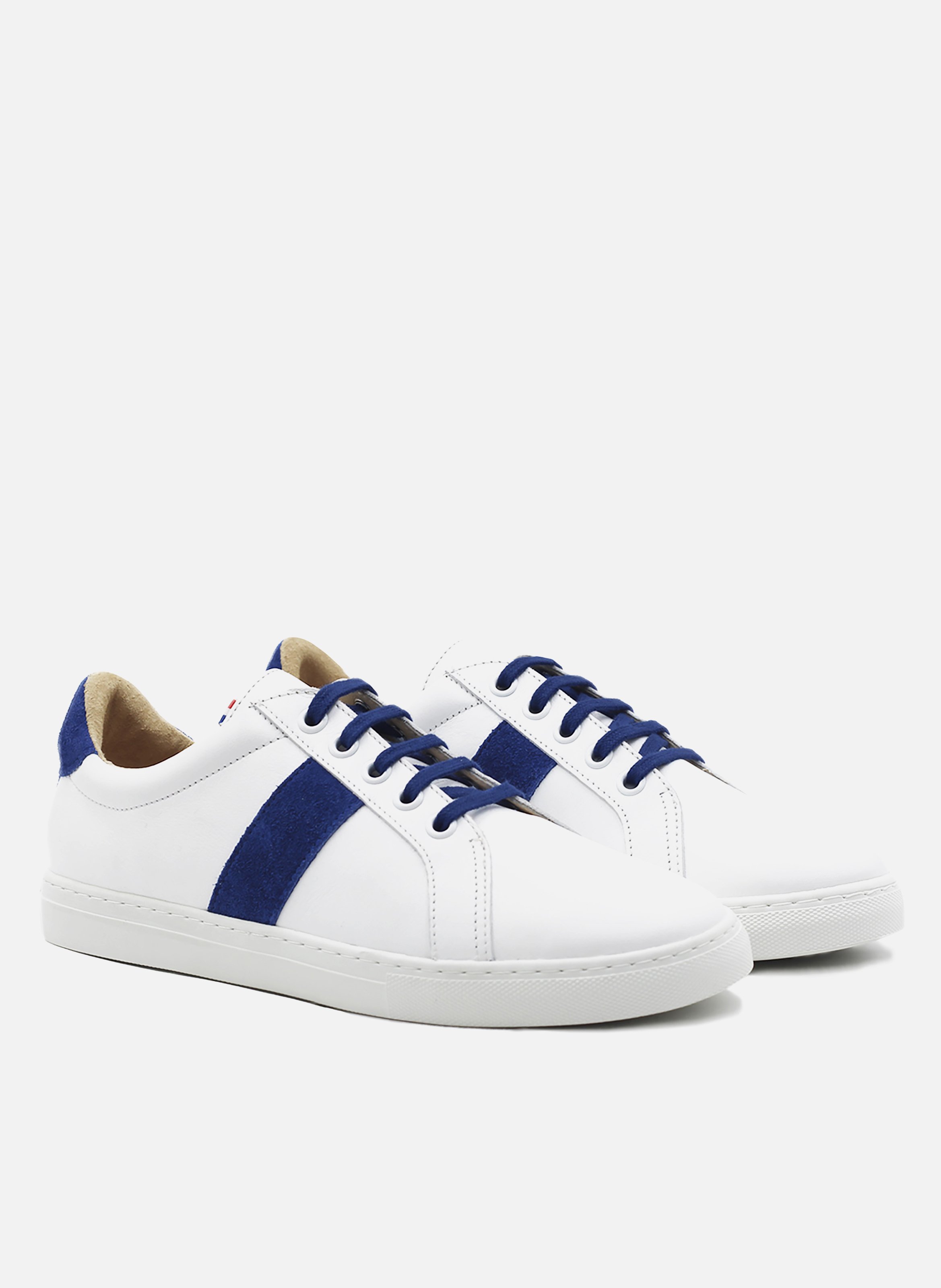 Leather French-made sneakers White