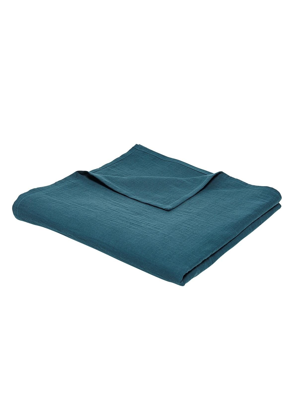 Solid cotton plaid TODAY LINGE DE MAISON Blue