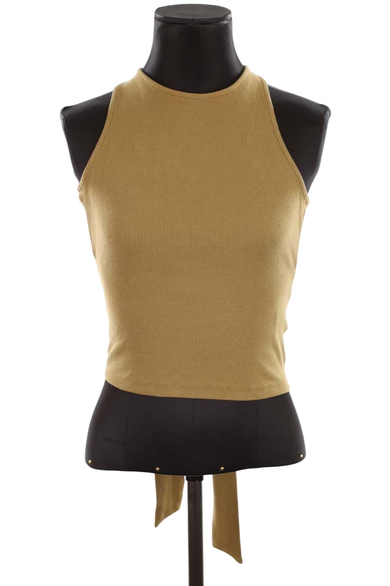 Sleeveless cotton top SEZANE - Seconde main Khaki