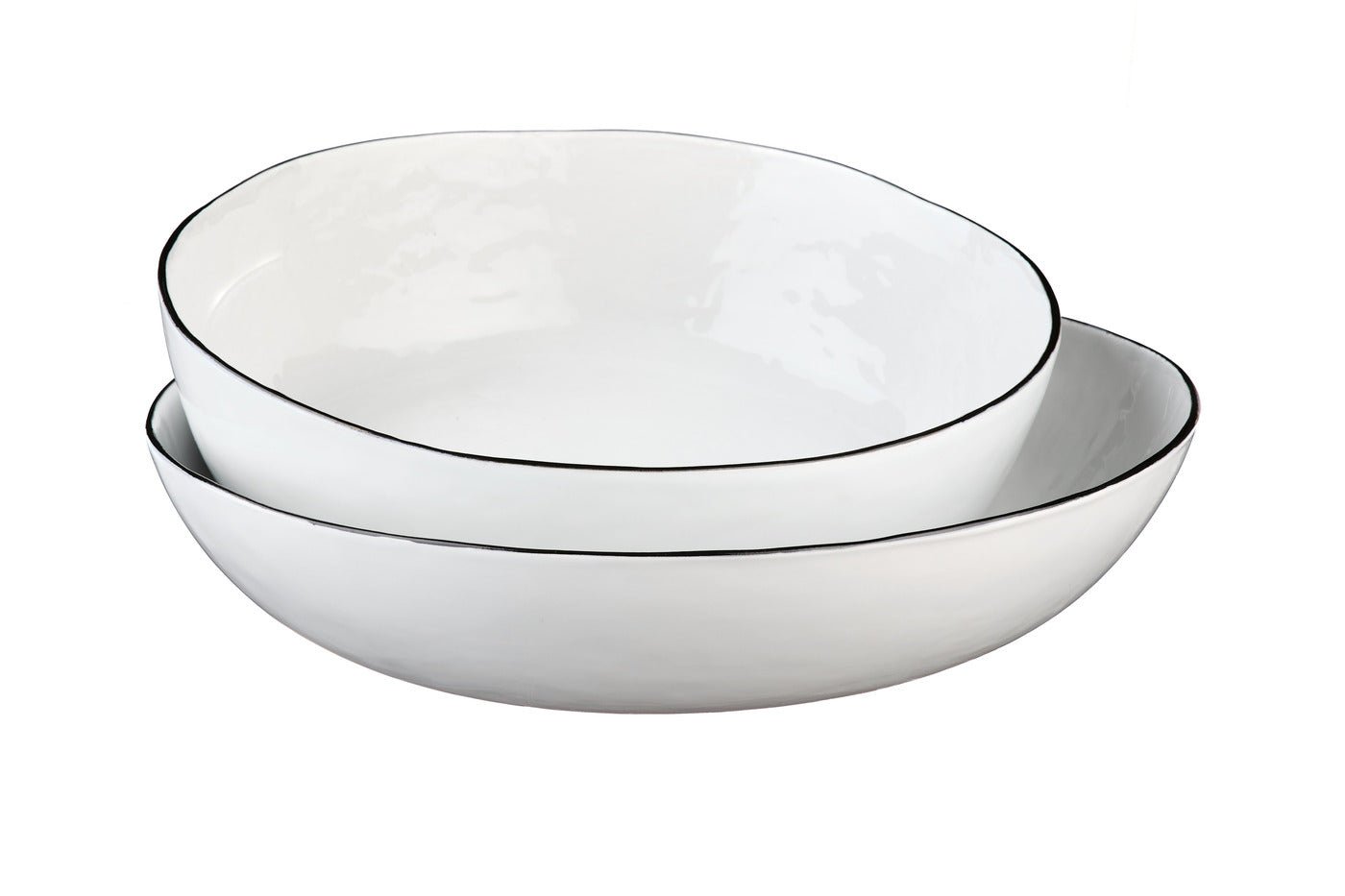 Fruit bowl set ø29cm and ø33.5cm - 2 pieces - snow white BJORN White