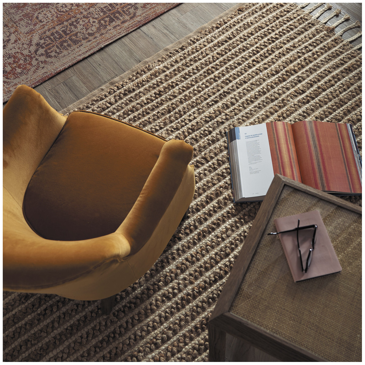 Jute rug BLANC D'IVOIRE Beige