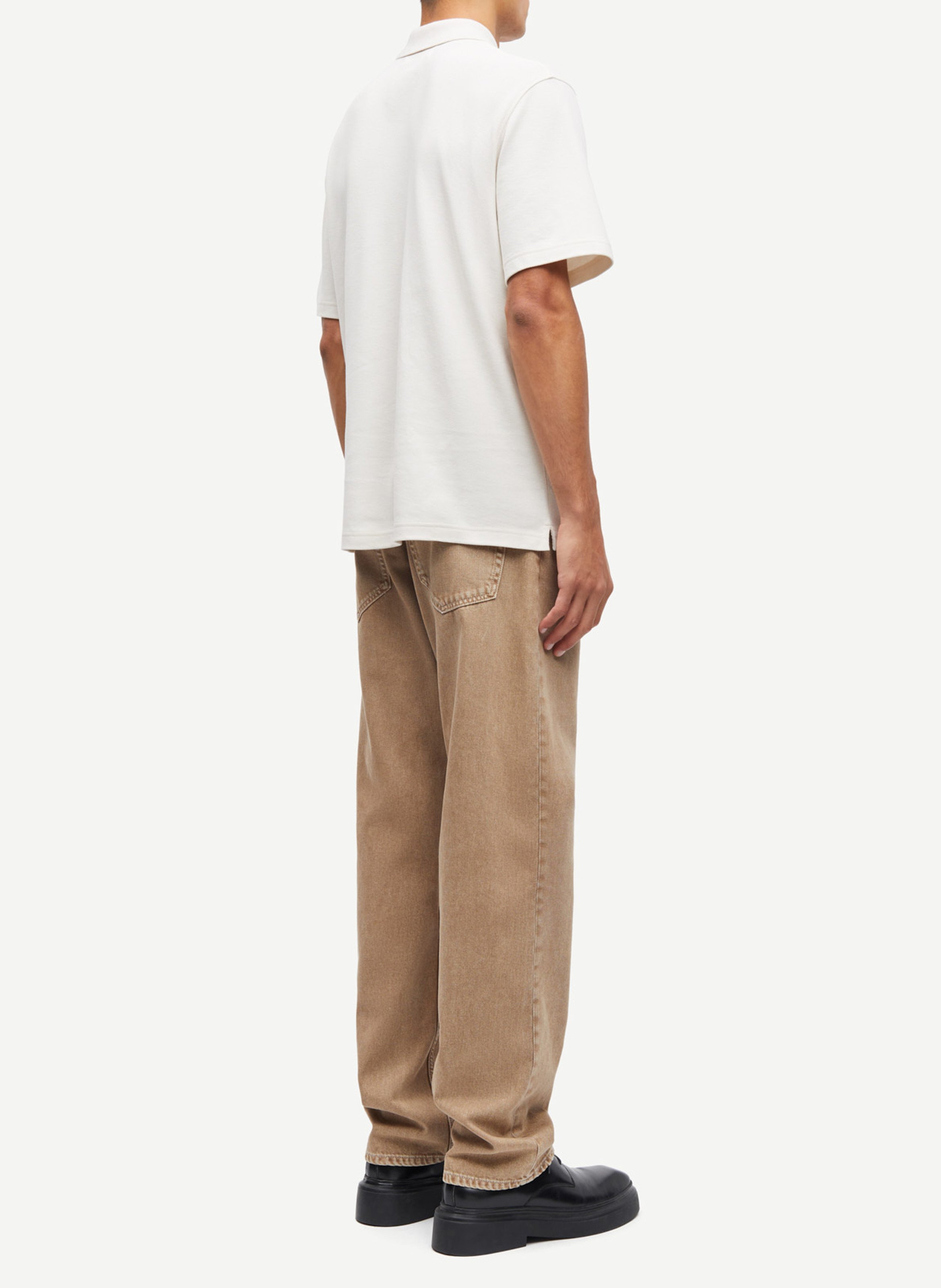 Polo regular-fit en coton bio SAMSOE SAMSOE Blanc