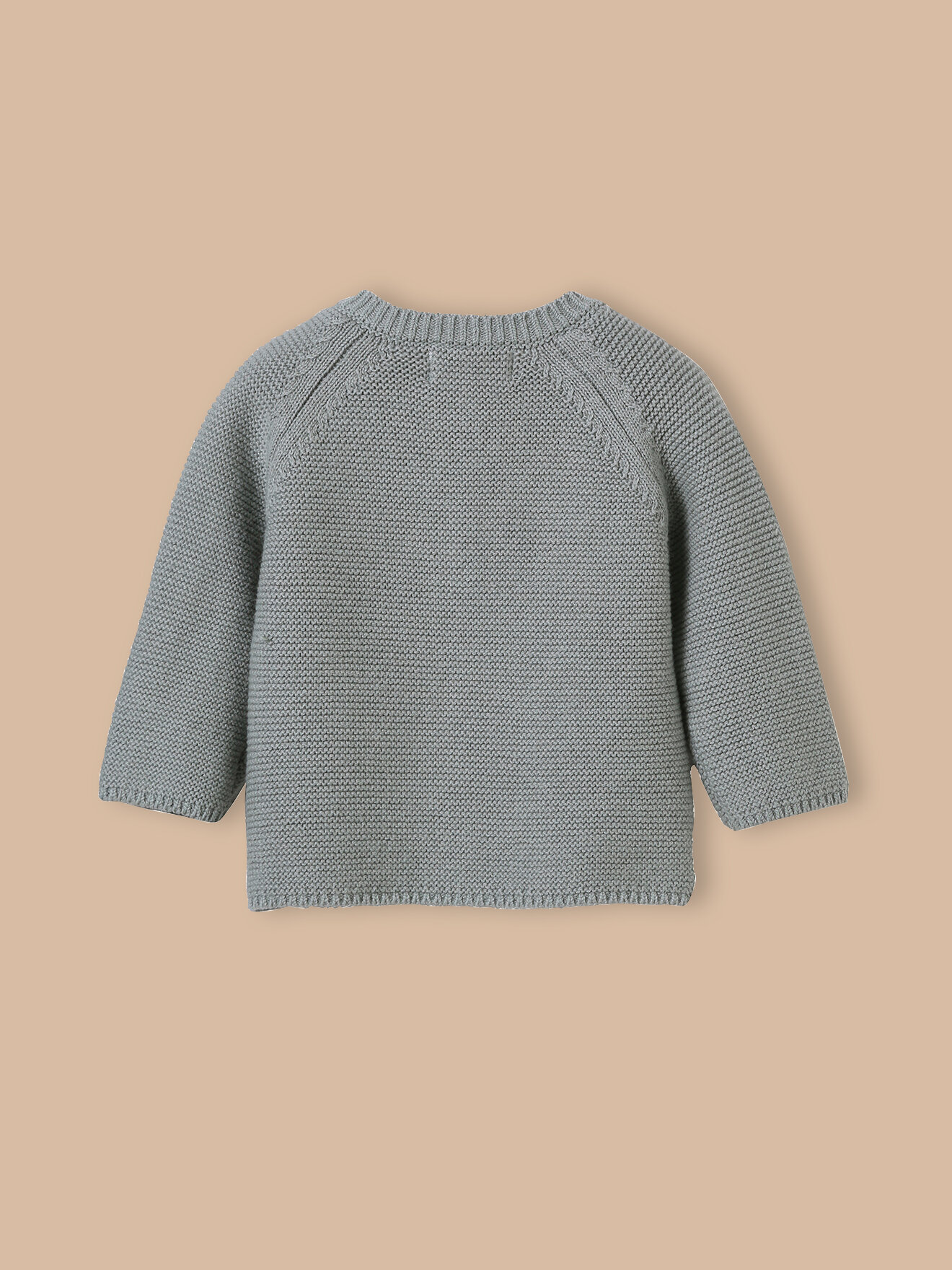 Organic cotton and wool cardigan CYRILLUS Green