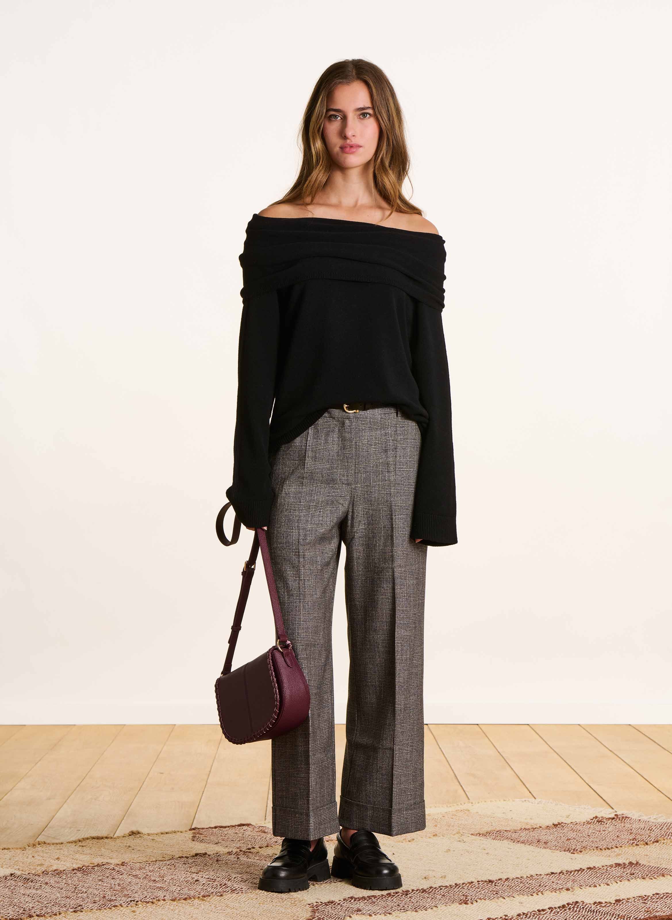 Checked cigarette pants LA FEE MARABOUTEE Multicolored