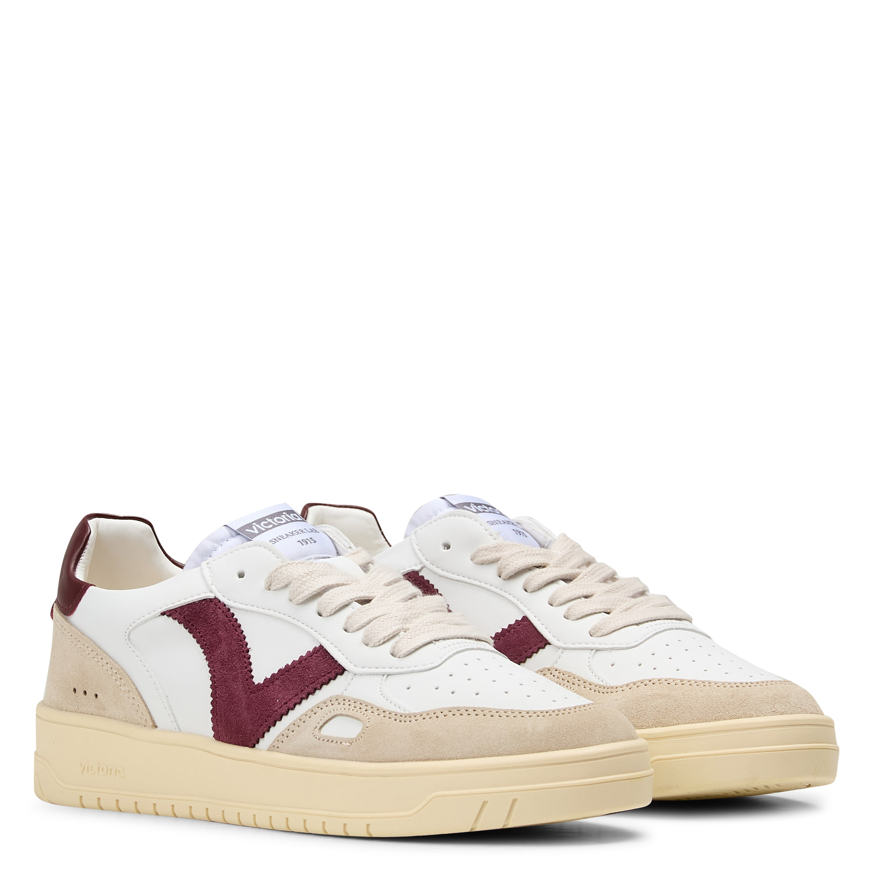 Baskets basses en cuir VICTORIA Violet