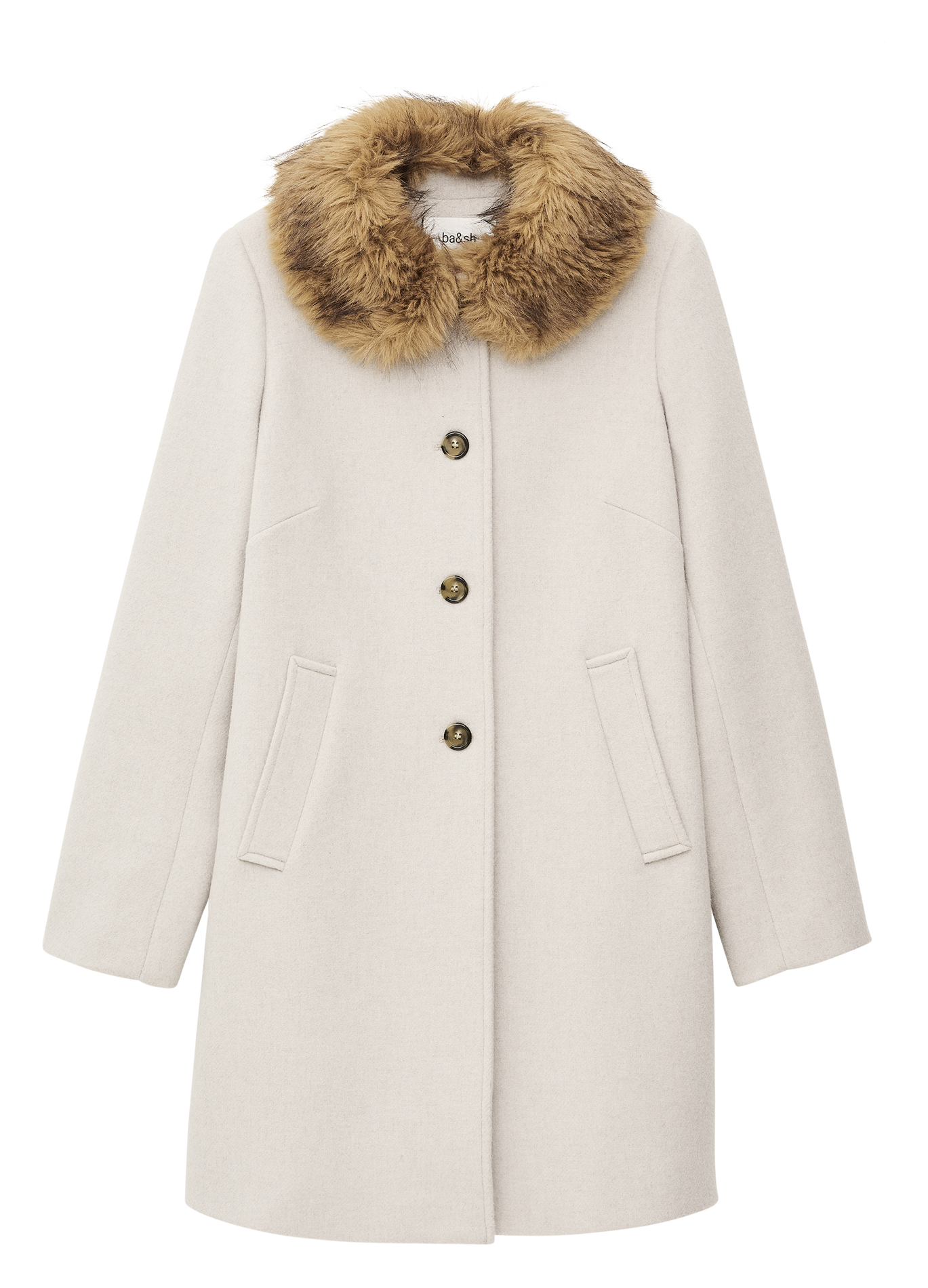 Alpaca wool coat  BA&SH Beige