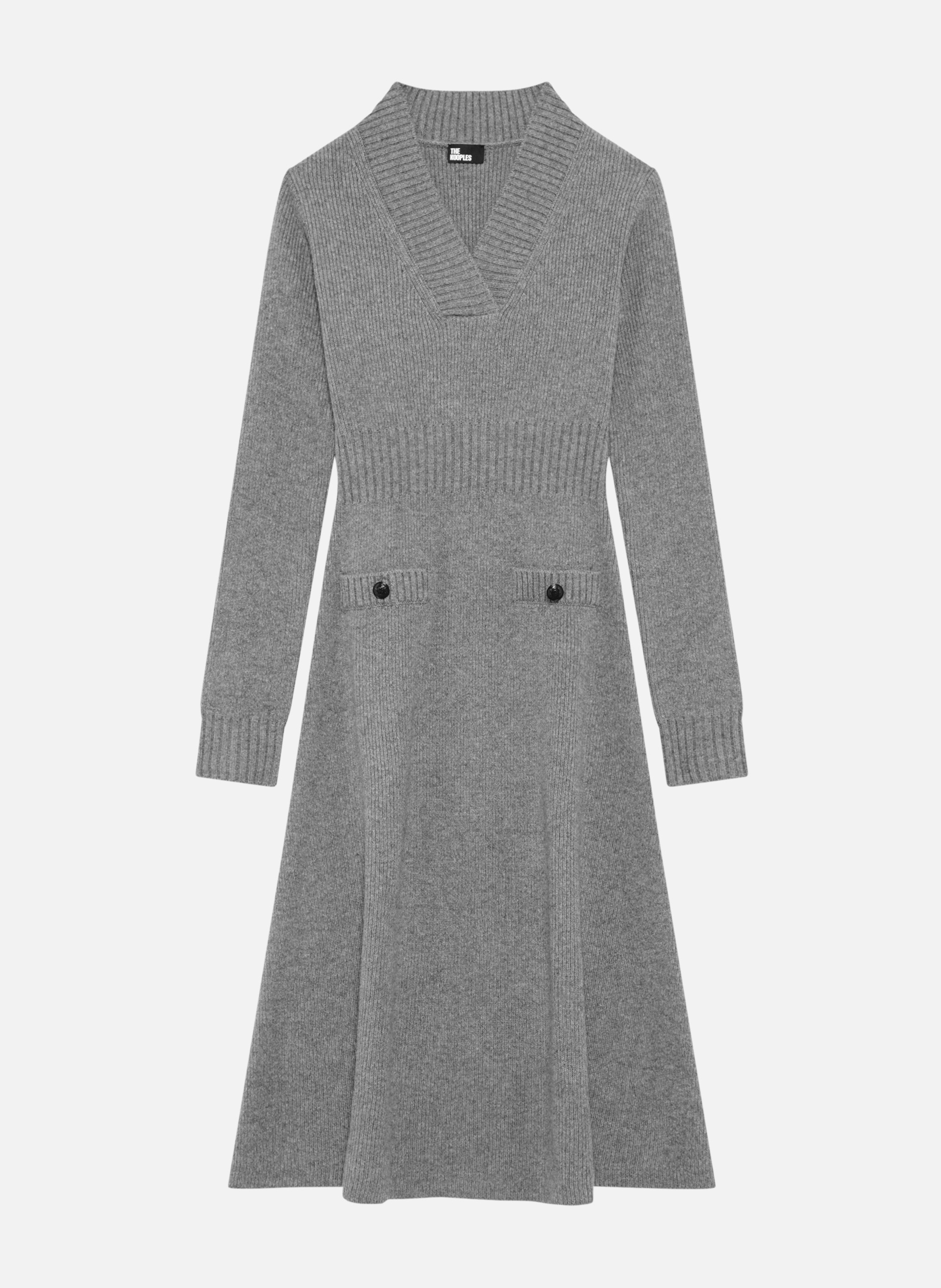 Long wool dress THE KOOPLES Grey