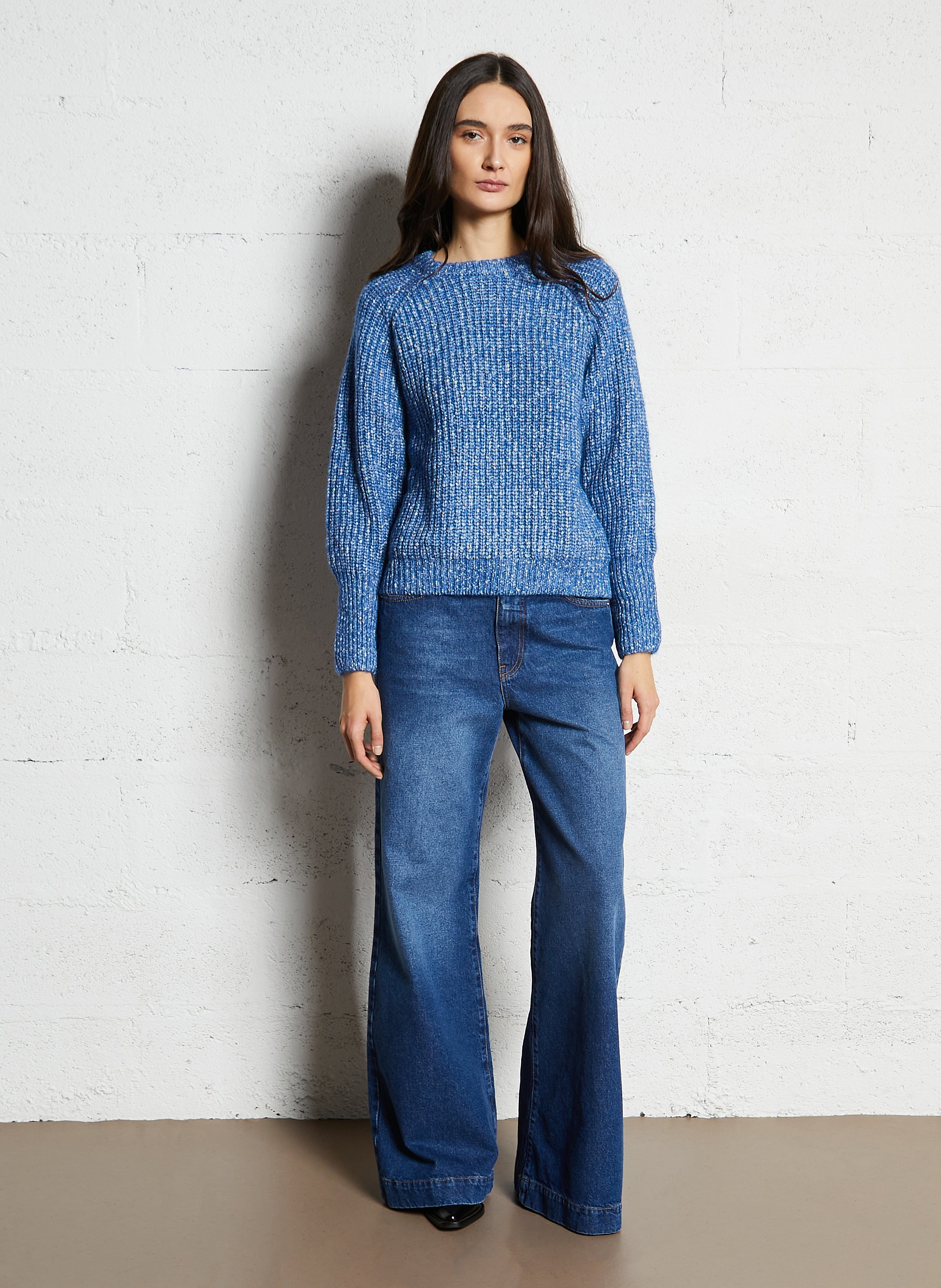 Pull col rond  MAISON 123 Bleu