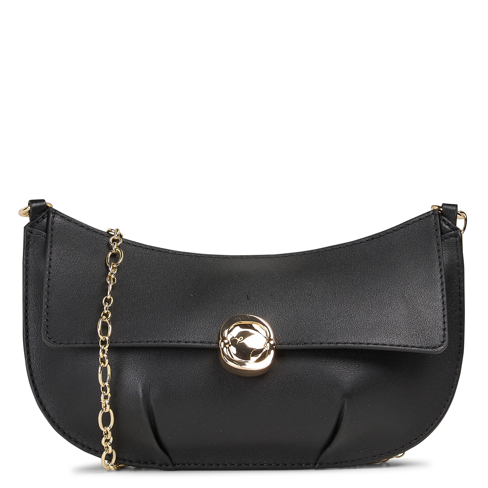 Sac bandoulière en cuir CLAUDIE PIERLOT Noir