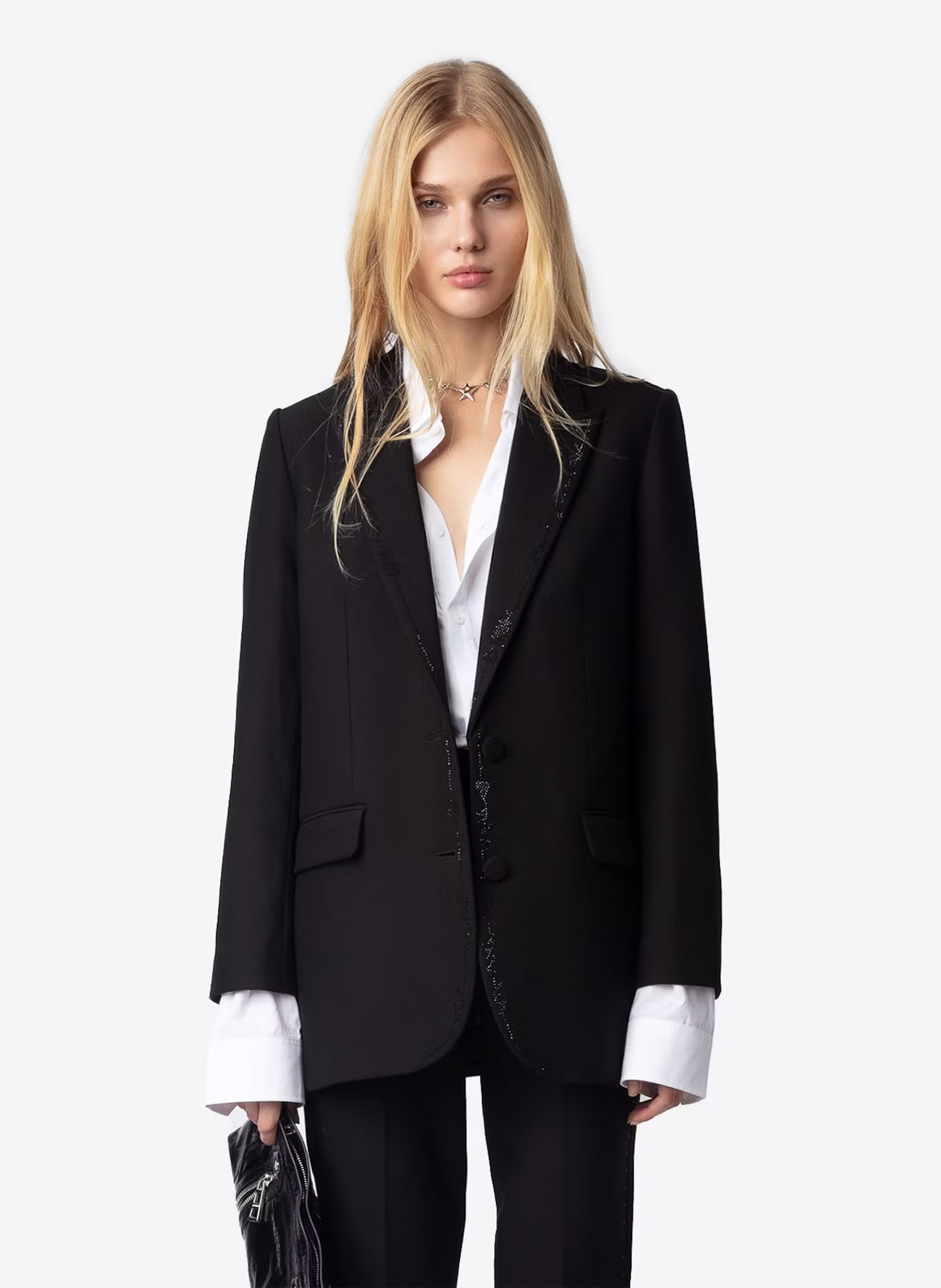 Blazer droit structuré ZADIG&VOLTAIRE Noir