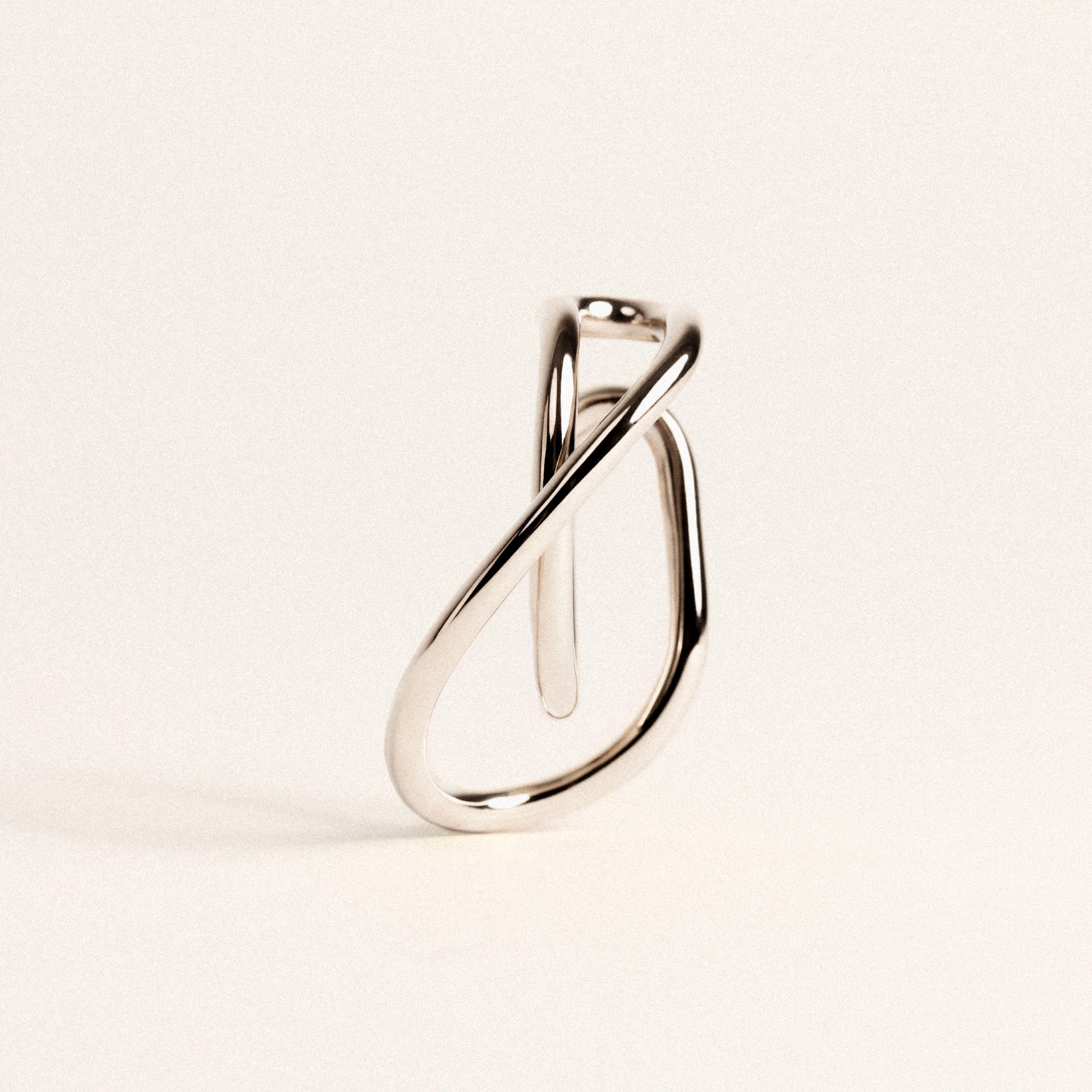 Left earcuff, recycled silver MAYRENA Silver