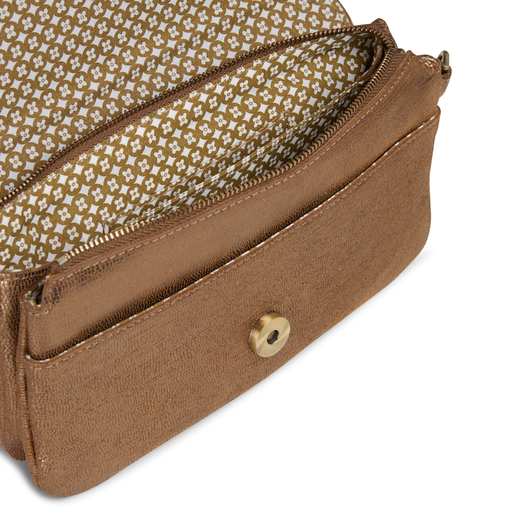 Pochette en cuir MILA LOUISE Marron