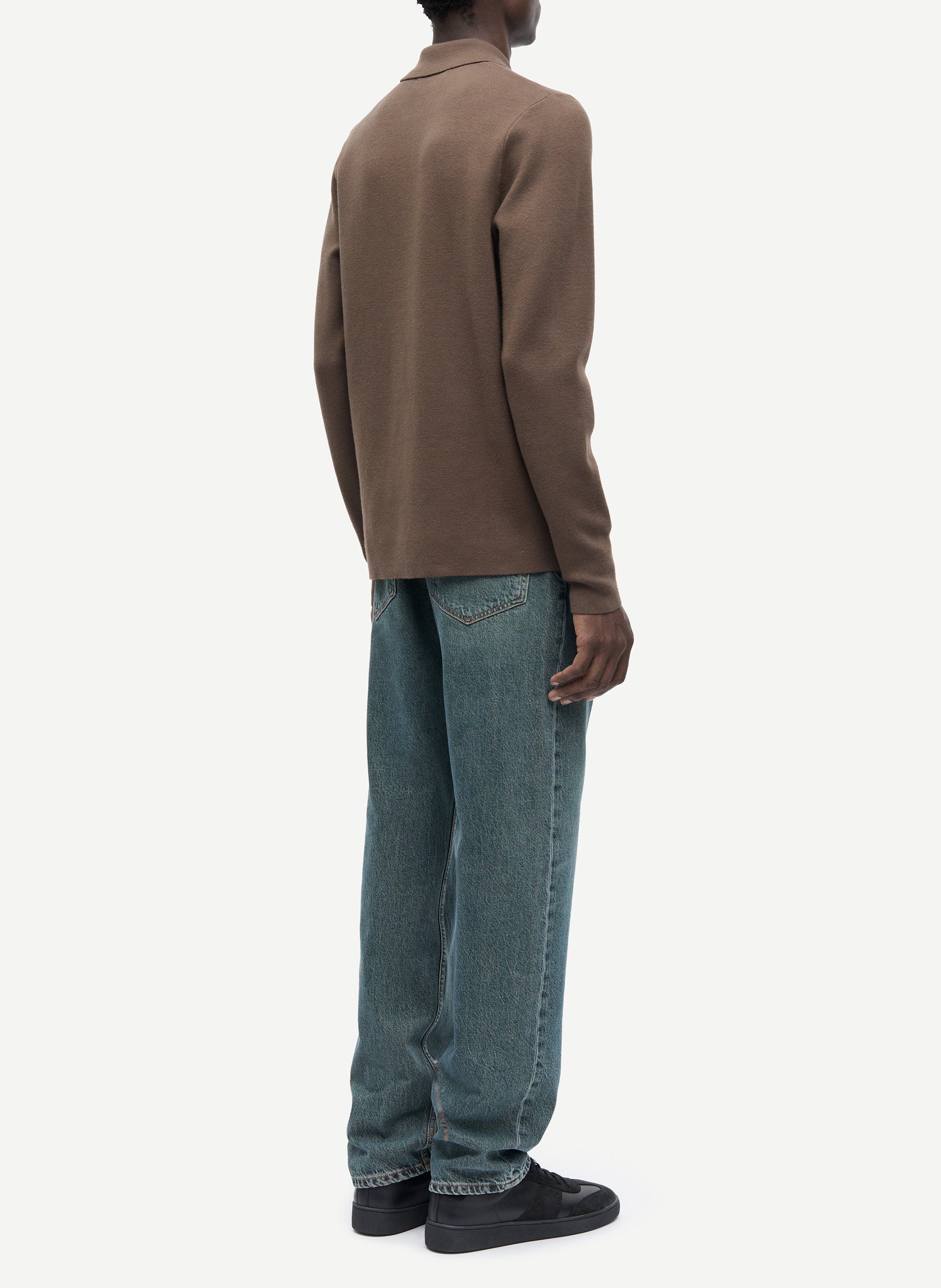 Sweat col classique  SAMSOE SAMSOE Marron