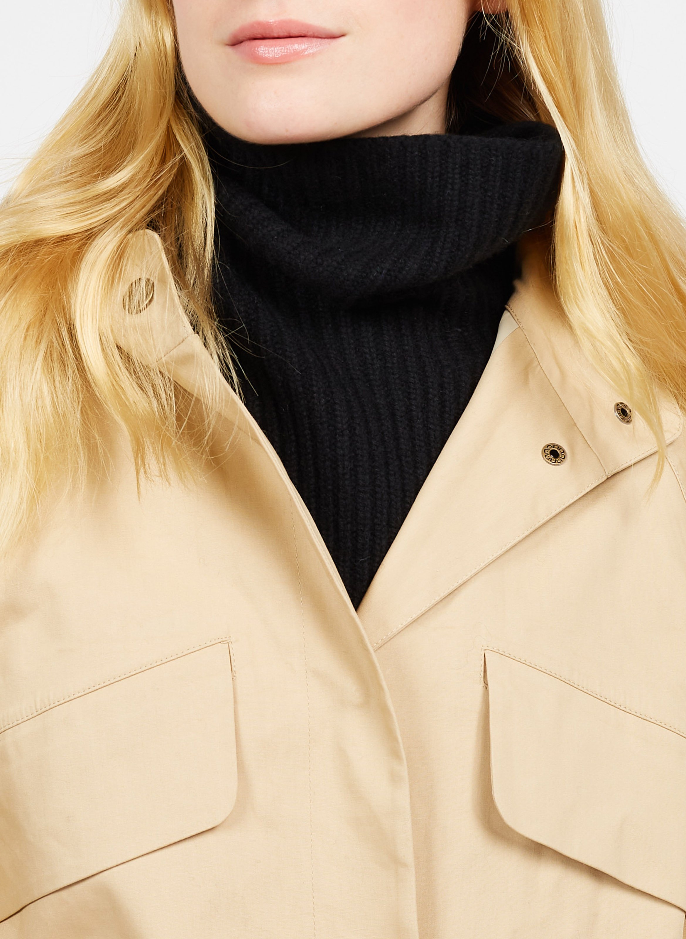 Col amovible en cachemire KOON Noir