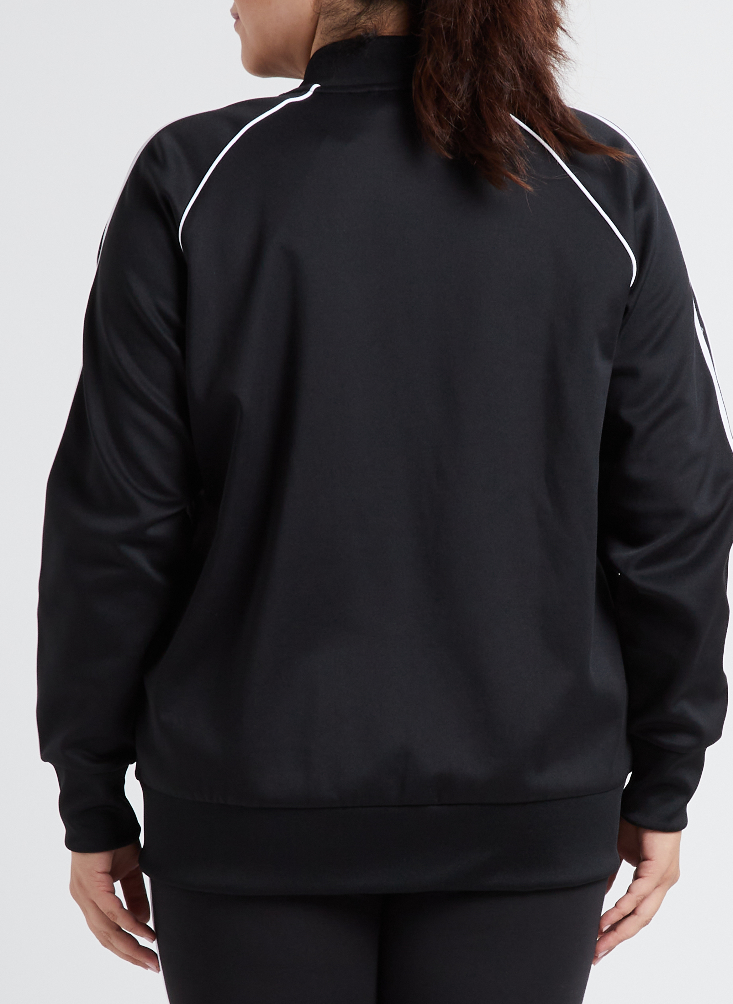 Jacke mit College-Kragen und Drei-Streifen-Dekor ADIDAS Schwarz