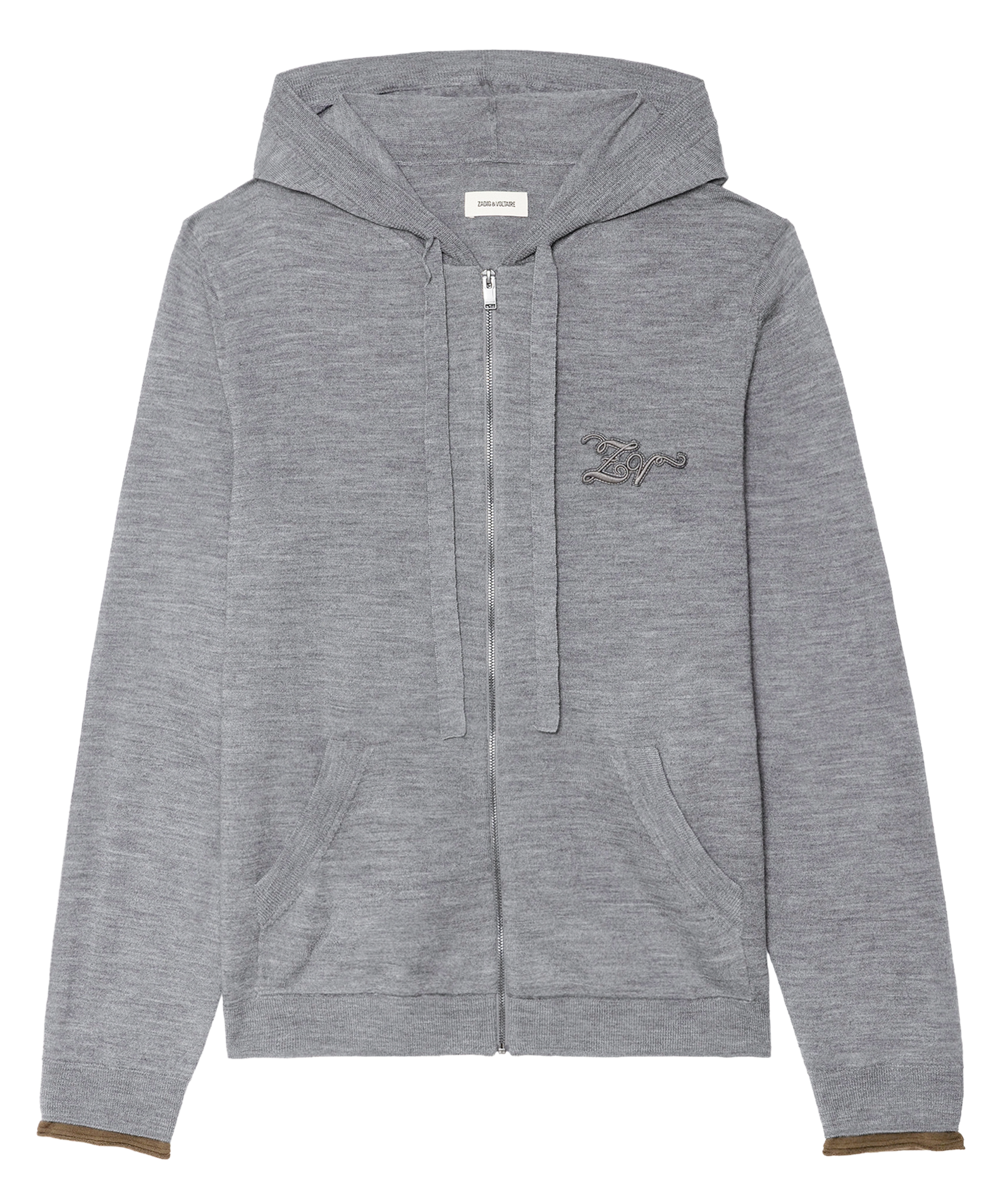 Hooded wool straight vest ZADIG&VOLTAIRE Grey