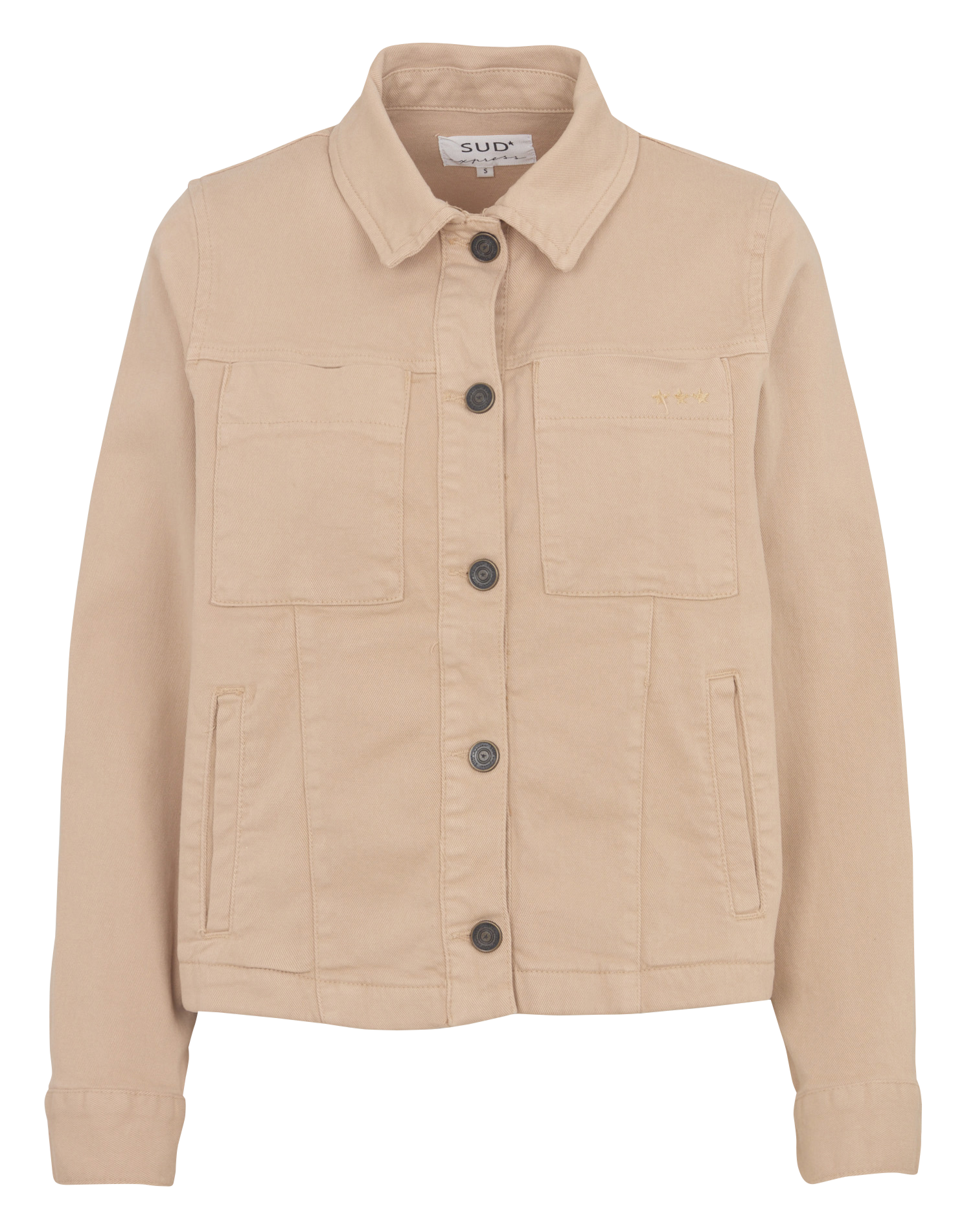 Rechte knoopjas in effen kleur SUD EXPRESS